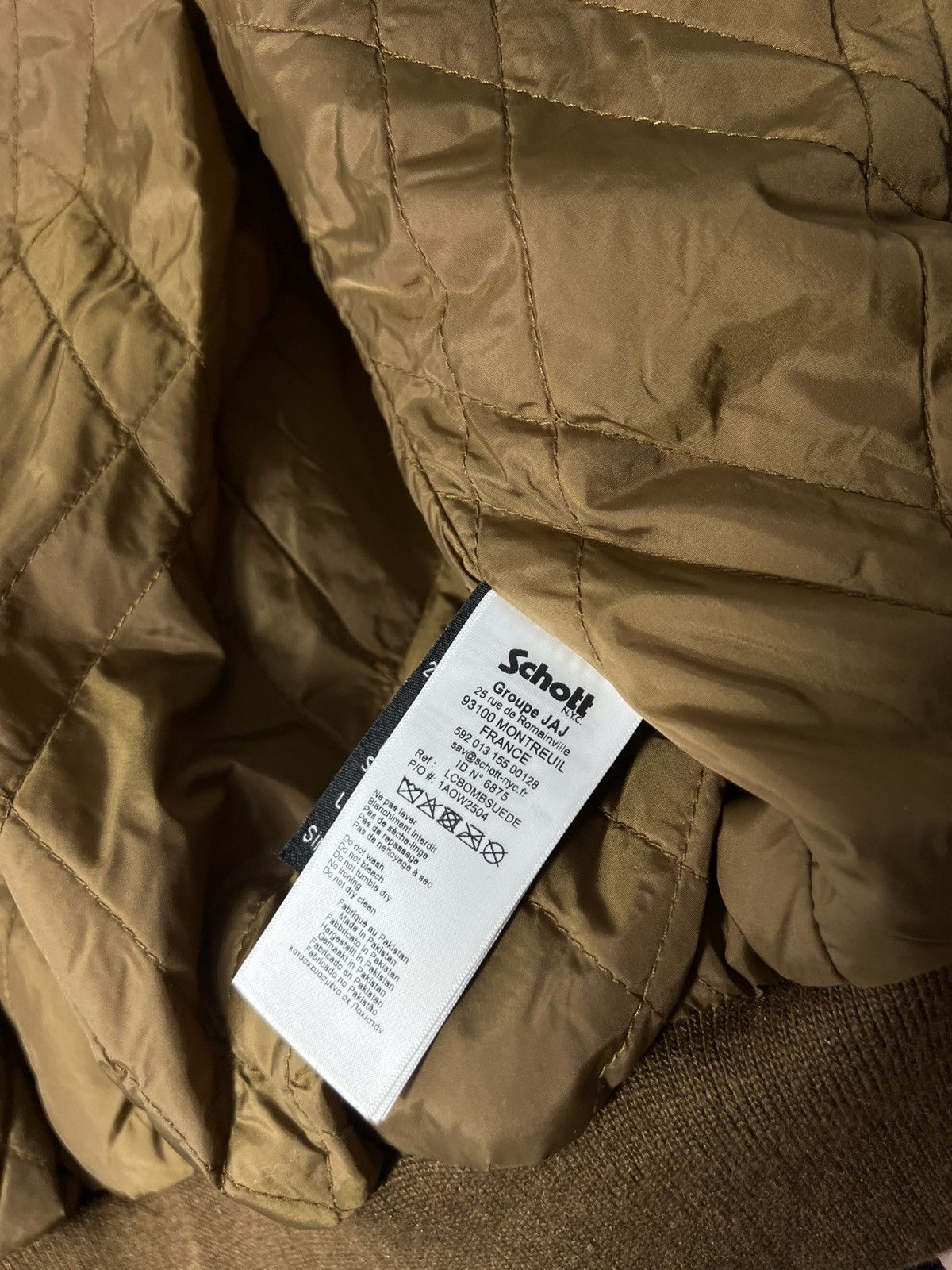 Schott Schott NYC Goat Suede Bomber Jacket Rust Brown Leather SizeS Size US S / EU 44-46 / 1 - 9 Thumbnail