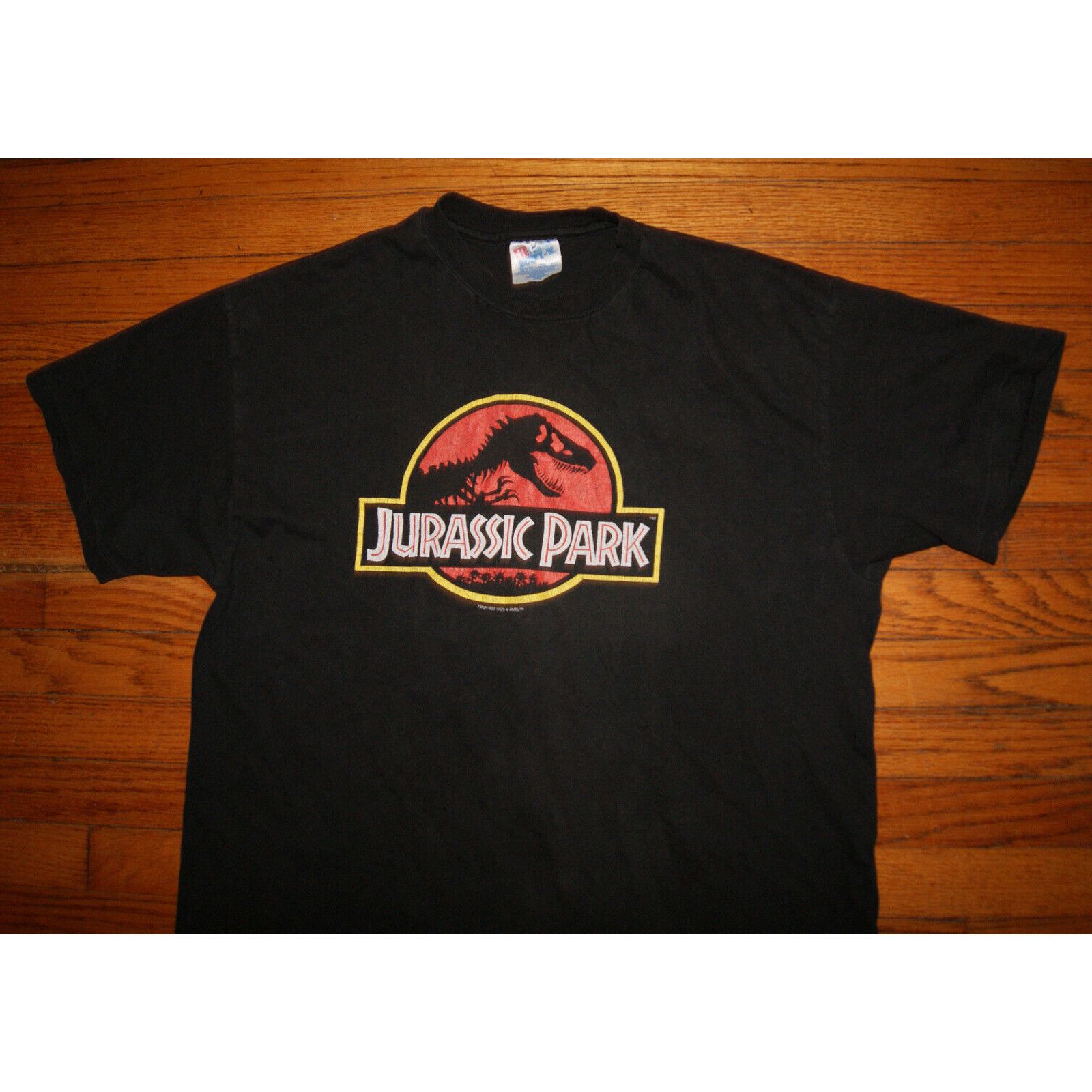 Hanes VTG Jurassic Park TShirt 1992 Movie Original Dinosaur 90s L Size US L / EU 52-54 / 3 - 2 Thumbnail