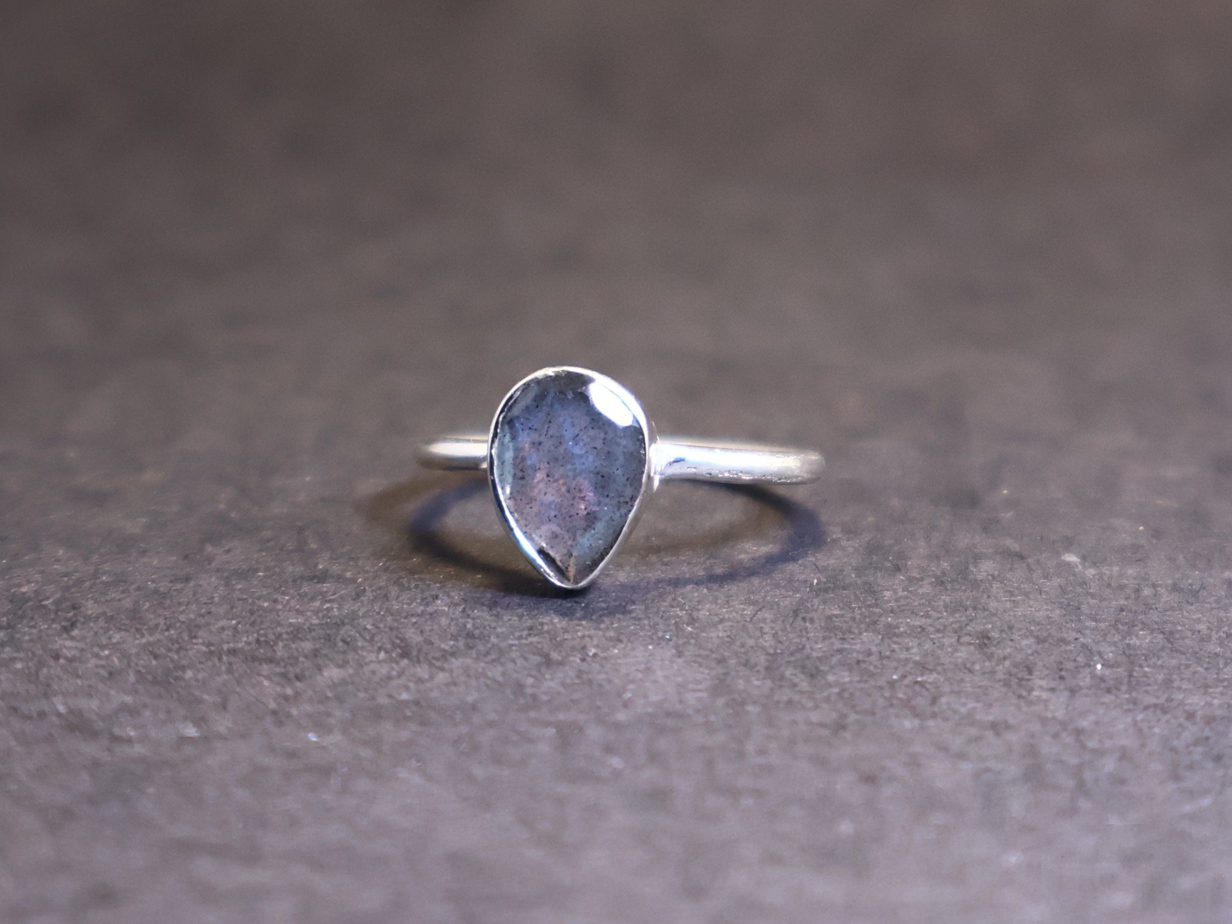 Handmade Labradorite Ring, Handmade Ring, Sterling Silver Unique Ring Size ONE SIZE - 3 Thumbnail