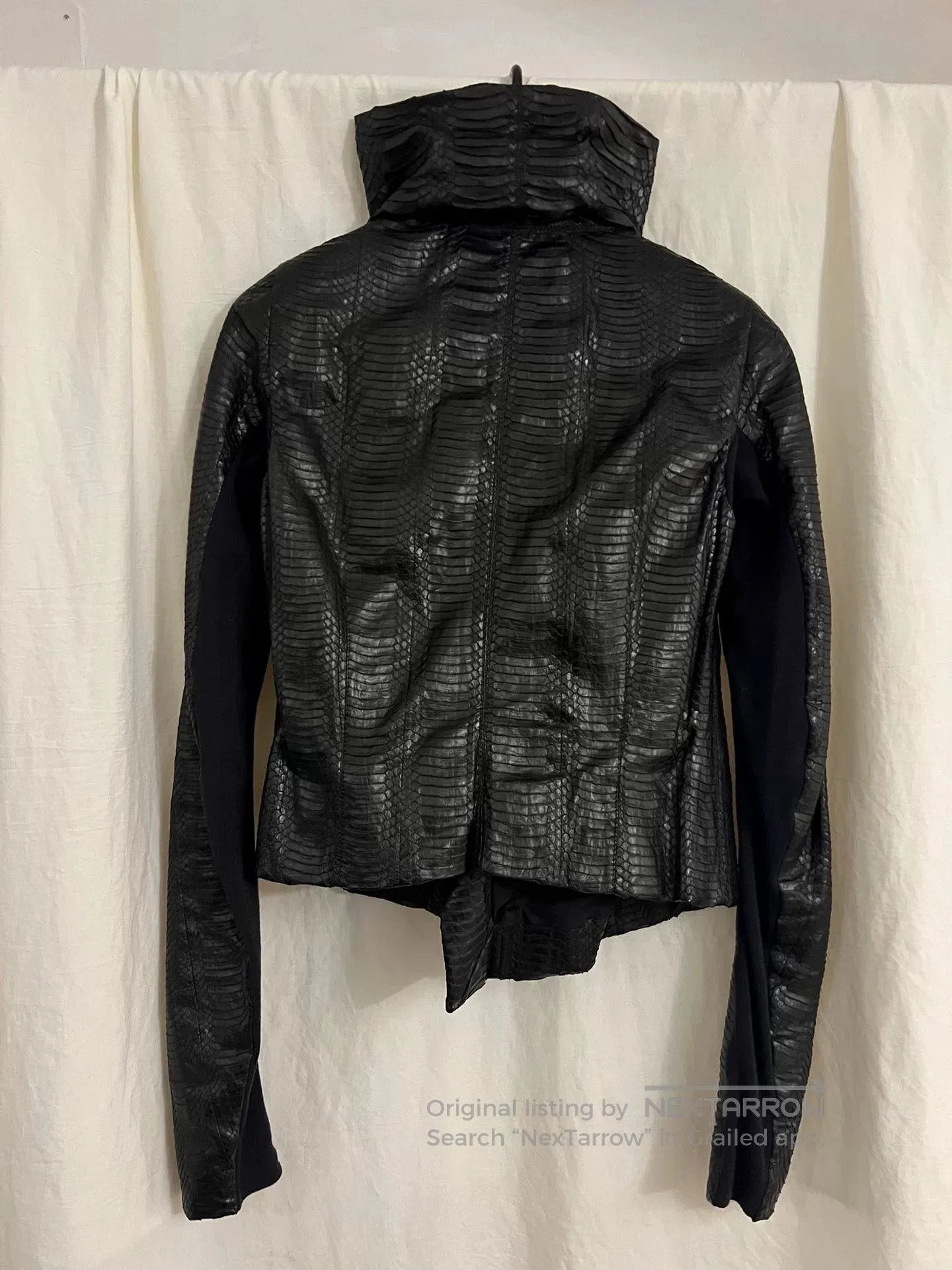 Rick Owens rare rick owens snakeskin motorcycle jacket. Size M / US 6-8 / IT 42-44 - 2 Thumbnail