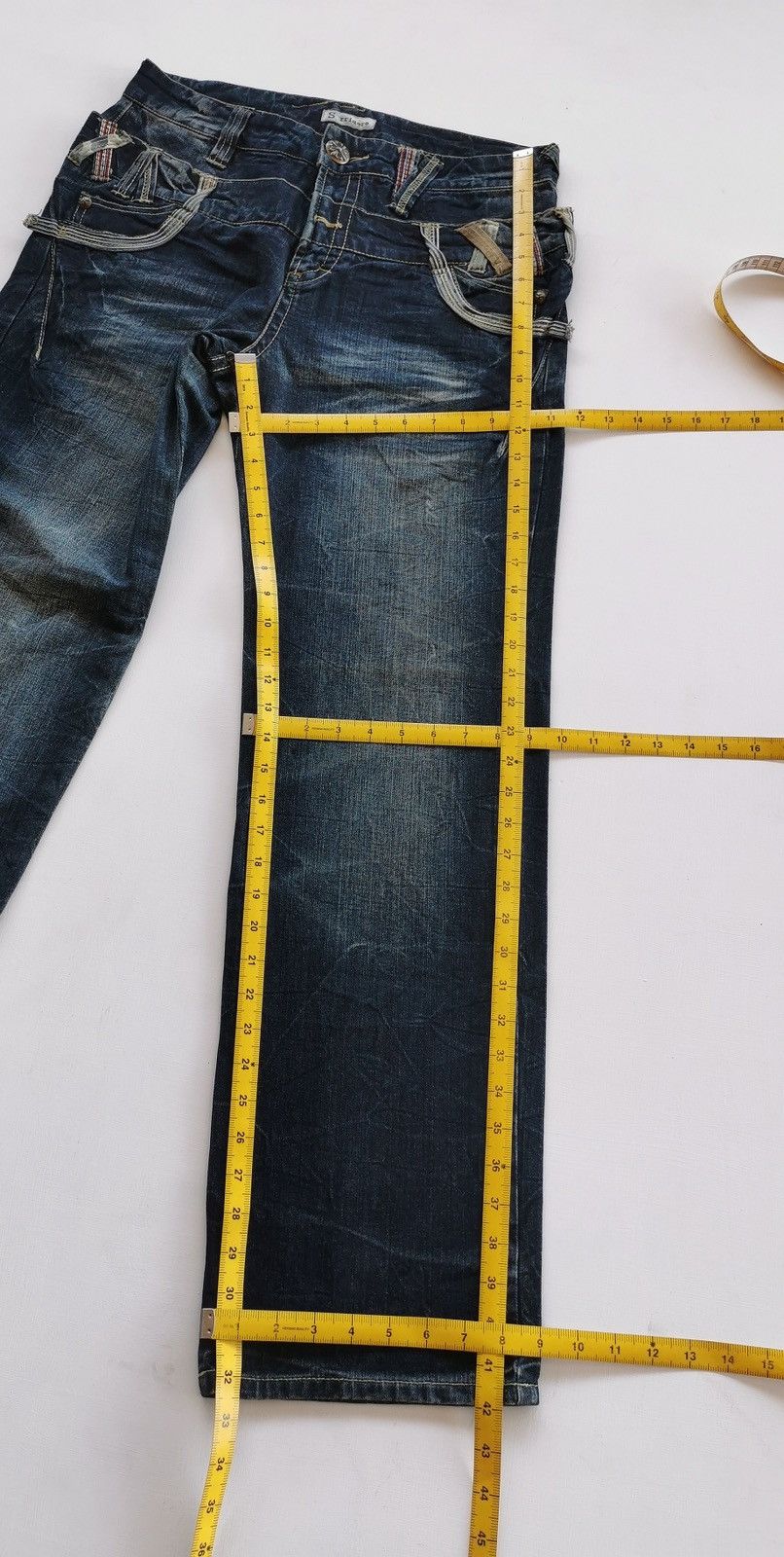 Kapital Sorridere Japan Double Waist Denim Jeans Size US 32 / EU 48 - 12 Thumbnail