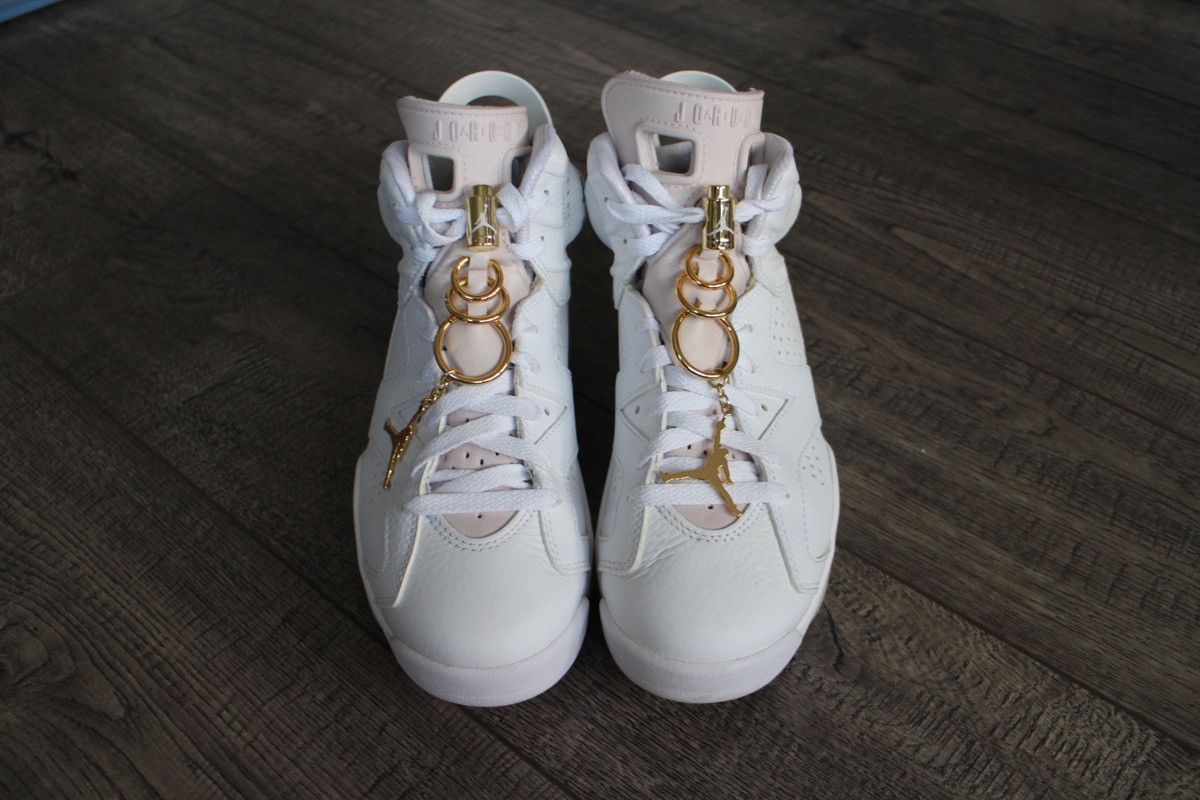 Jordan Brand Nike Air Jordan 6 Retro “Gold Hoops” Size US 6.5 / IT 36.5 - 1 Thumbnail