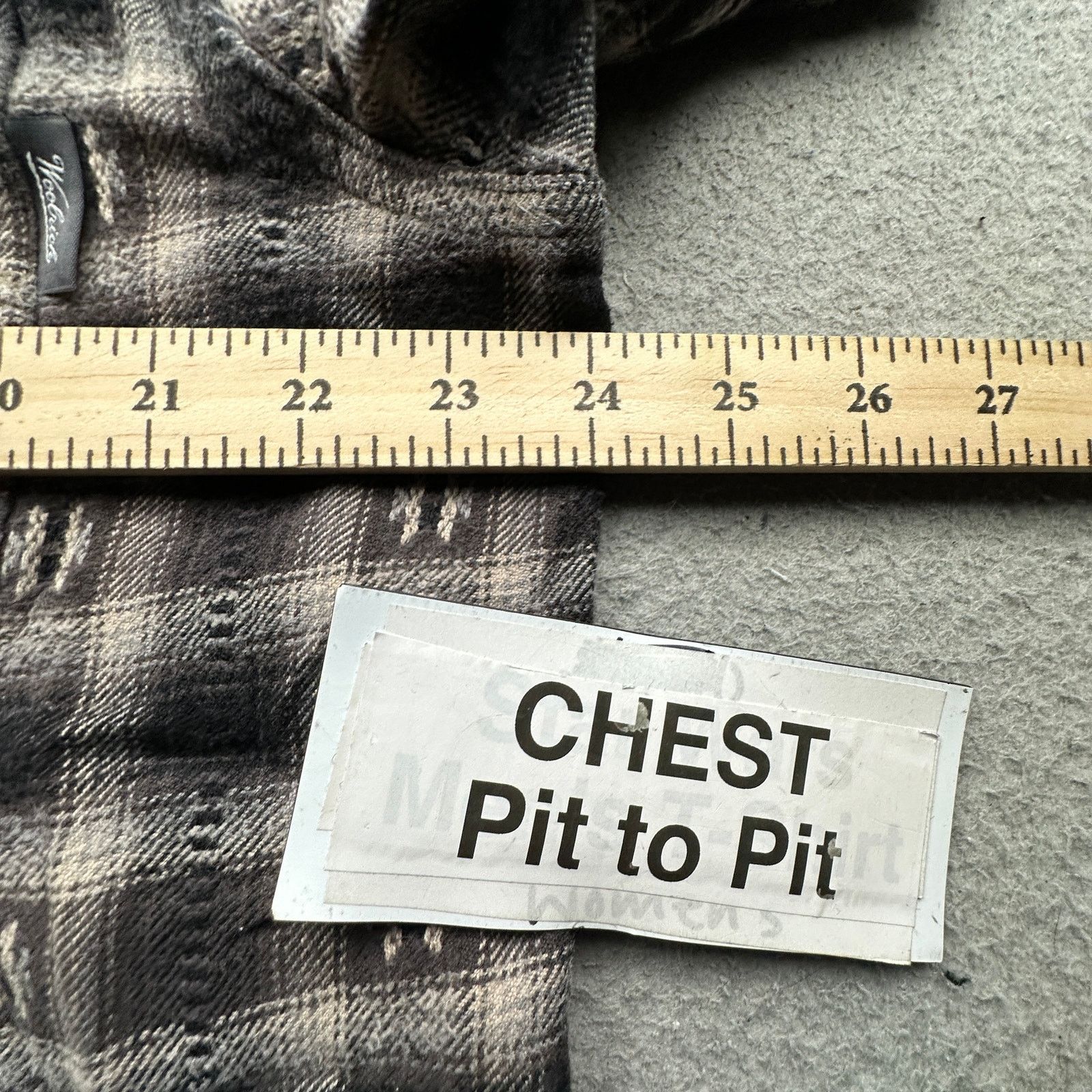 Woolrich Woolen Mills Woolrich Ombre Check Southwestern Shirt Mens L Black Flannel Size US XL / EU 56 / 4 - 4 Thumbnail