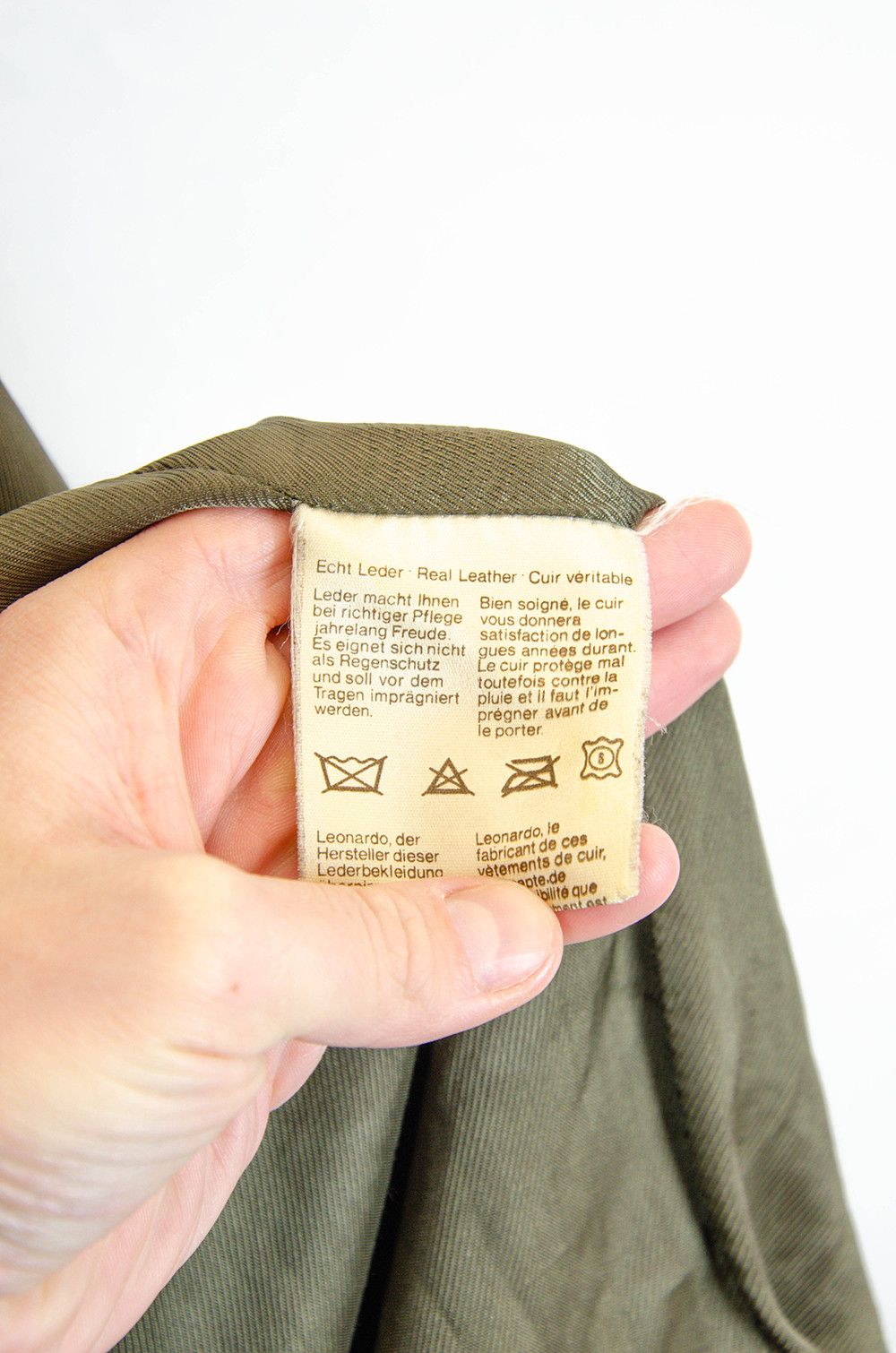 Leonardo Vintage Suede Leather Car Coat Brown EU 52