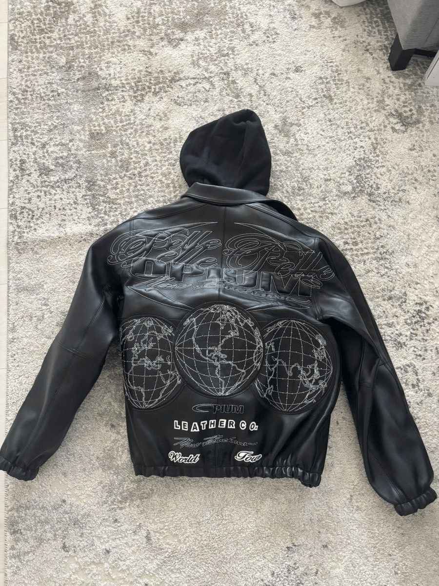 Pelle Pelle Playboi carti Pelle Pelle 3globe leather jacket size medium Size US M / EU 48-50 / 2 - 6 Thumbnail