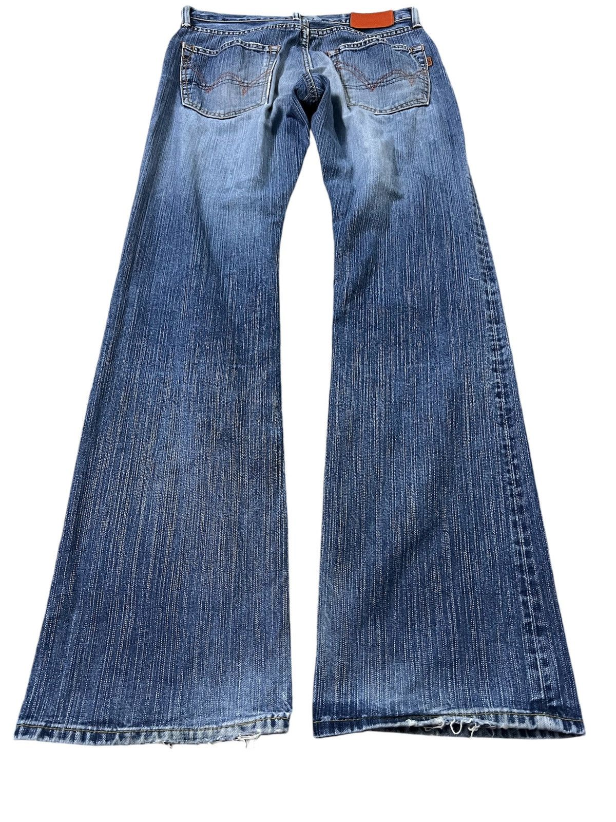 Edwin × If Six Was Nine × Japanese Brand 💥FLARE💥 VINTAGE EDWIN 505 DISTRESSED JEANS VERY RARE Size US 29 - 2 Thumbnail
