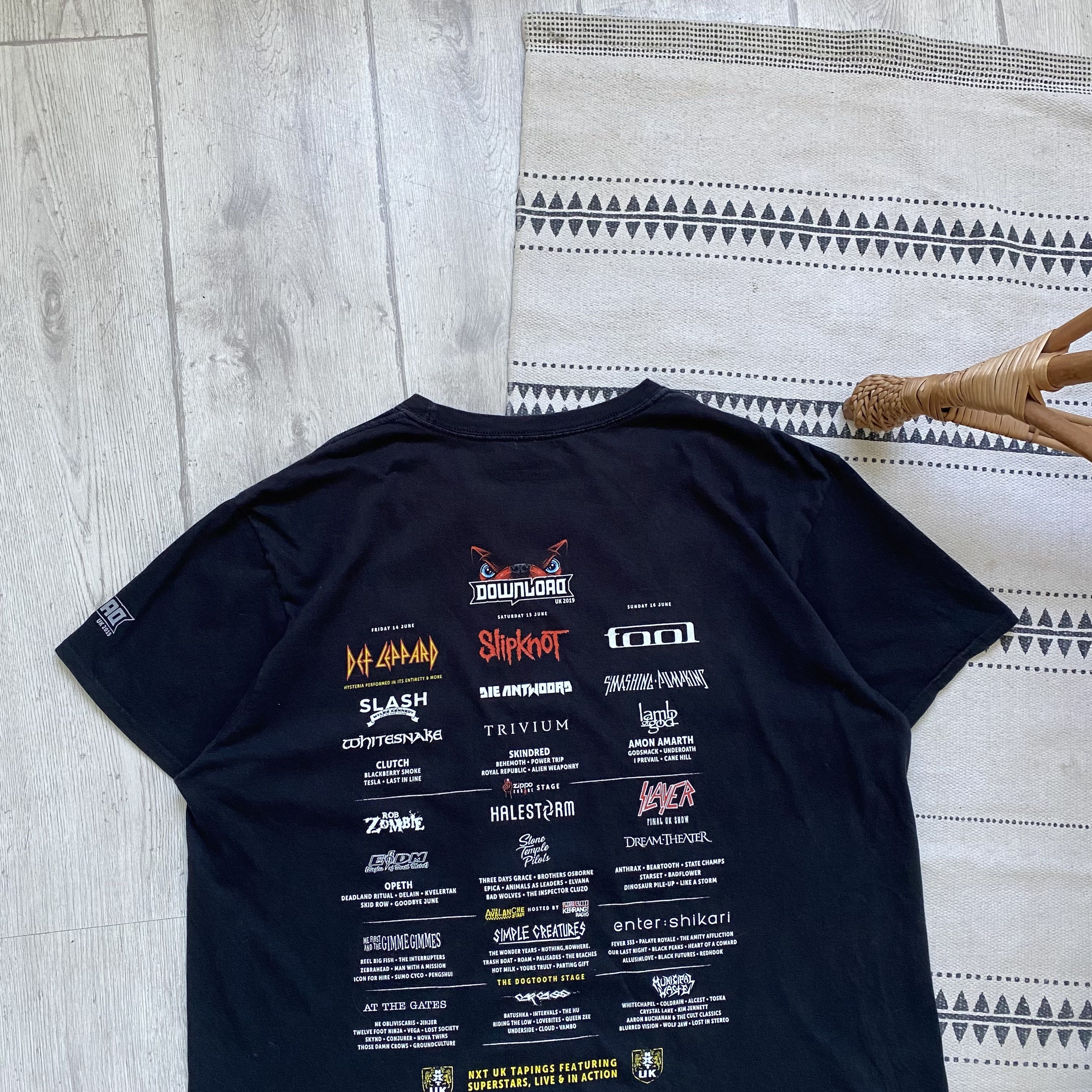 Band Tees 🎸 Def Leppard Slipknot Slayer Band tee Download fest merch Size US XL / EU 56 / 4 - 10 Thumbnail
