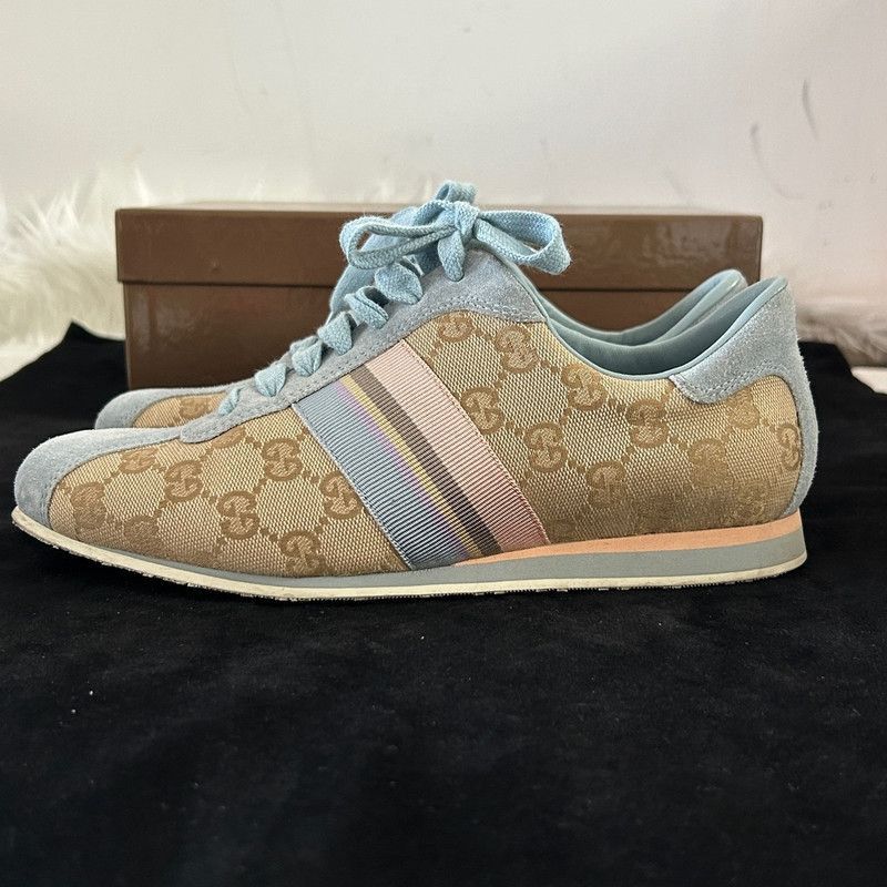 Gucci Gucci Color Block Logo Casual Sneakers -2508 Size US 6.5 / EU 39-40 - 1 Thumbnail