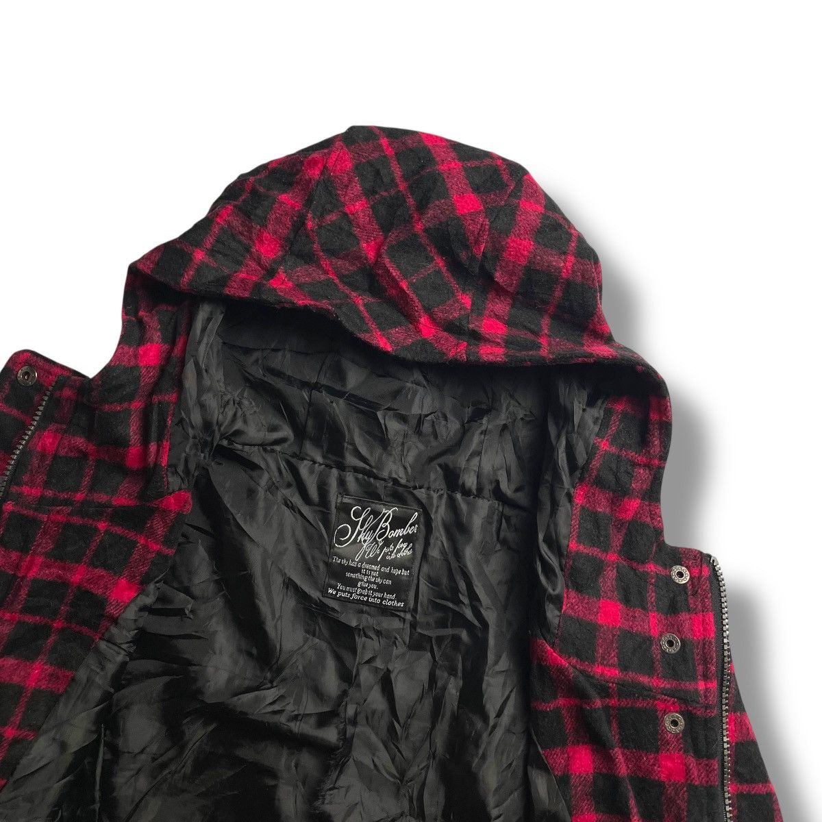 20471120 SKY BOMBER TARTAN PUNK SEDITIONARIES WOOL FULL ZIP JACKET Size US L / EU 52-54 / 3 - 14 Thumbnail