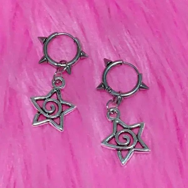 Japanese Brand Cute Star Swirl Earring Size ONE SIZE - 3 Thumbnail