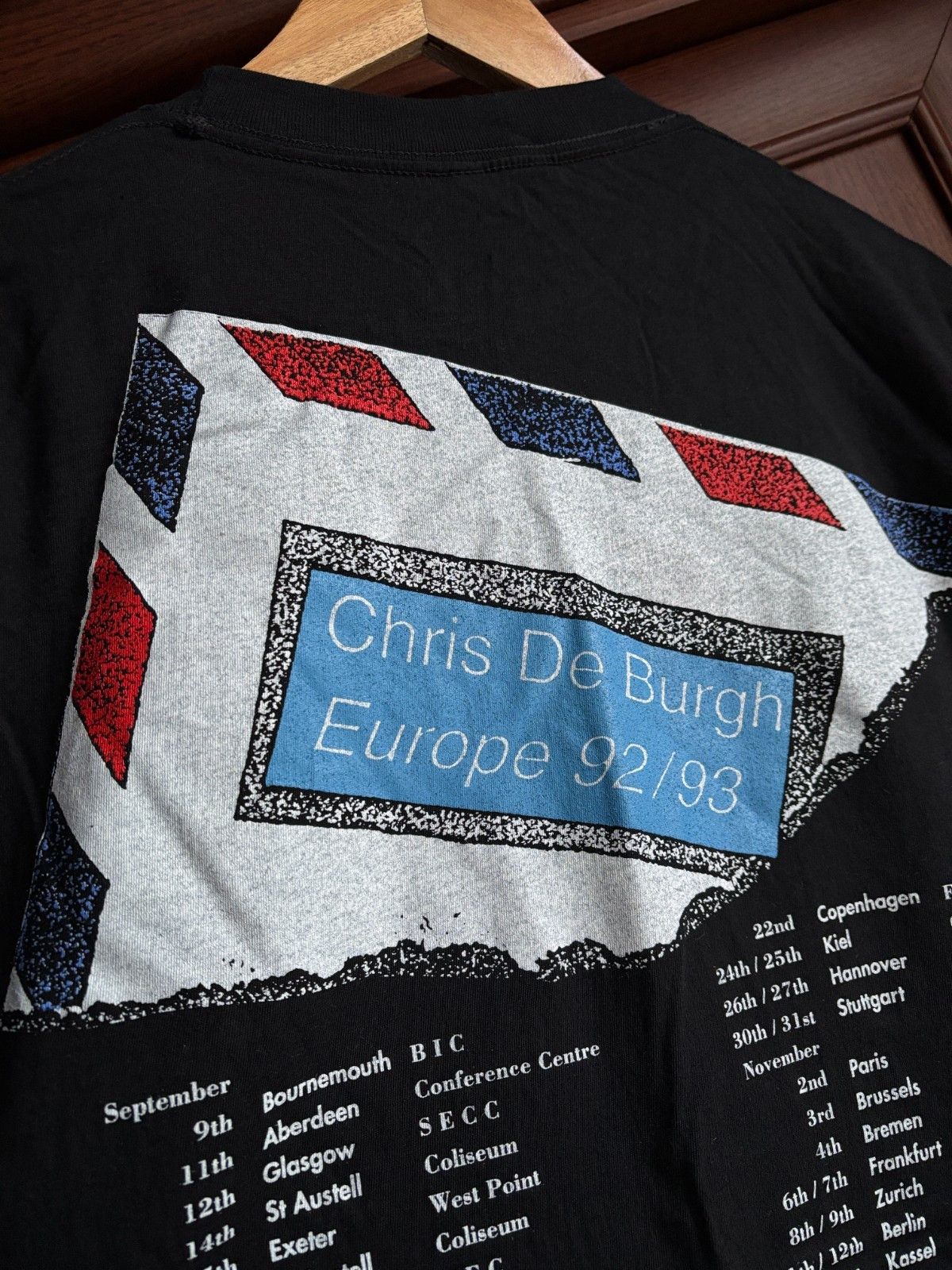 Vintage Chris De Burgh Europe Tour 1992 1993 T-shirt Single Stitch Size US XL / EU 56 / 4 - 11 Thumbnail