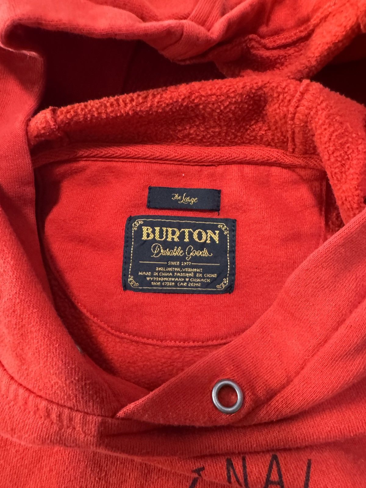 Burton Vintage Burton hoodie Size US L / EU 52-54 / 3 - 3 Thumbnail