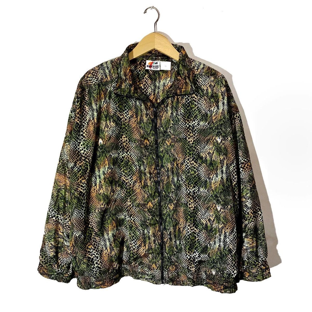 image of Kaktus Plus Alligator Snakeskin Jacket 90's Vintage, Men's (Size Large)