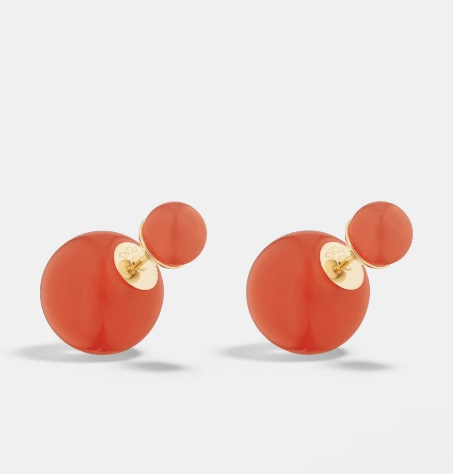 Dior Dior DIORIVIERA DIOR TRIBALES EARRINGS Coral Resin Pearl Size ONE SIZE - 1 Thumbnail