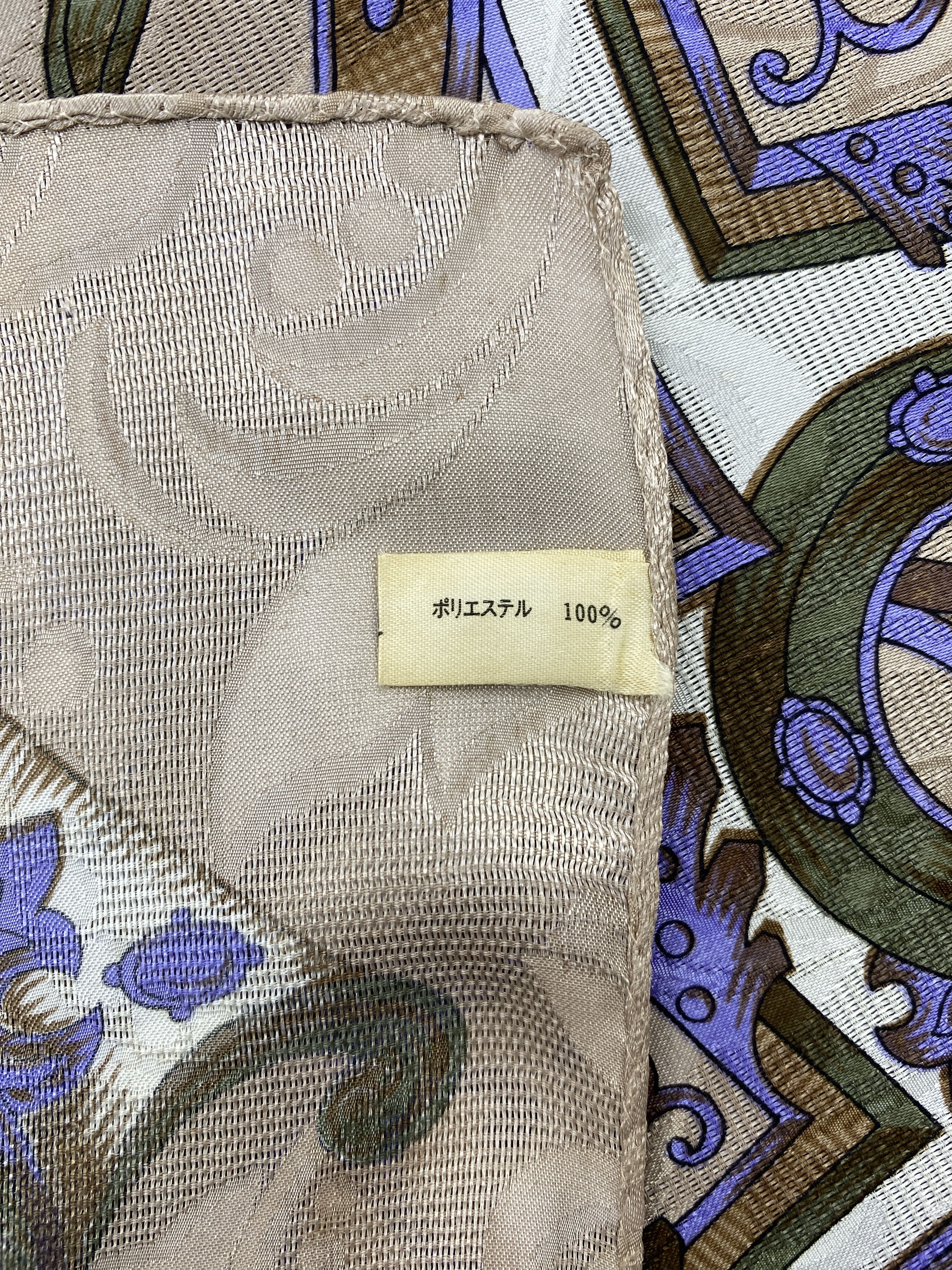 Japanese Brand Vintage Japanese Brand Silk Scarf SN0132 Size ONE SIZE - 4 Thumbnail