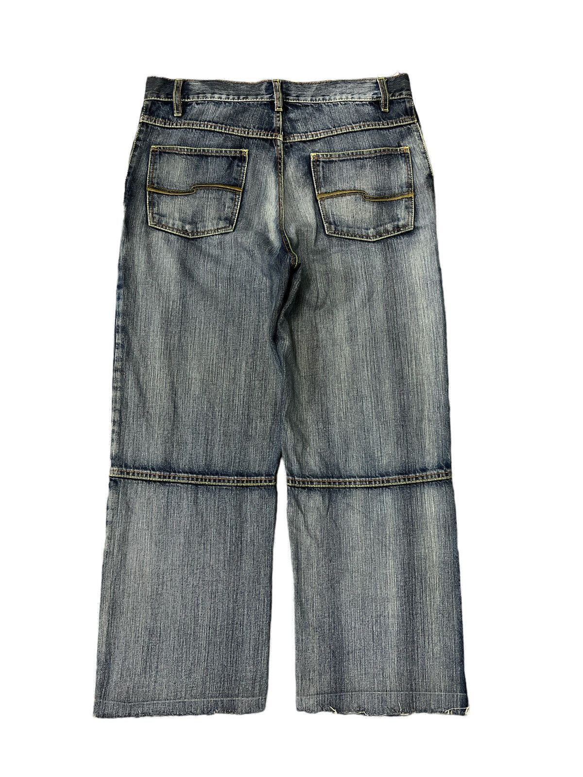 Japanese Brand BAGGY🔥IDENTIC DISTRESSED DENIM PANT Size US 32 / EU 48 - 6 Thumbnail