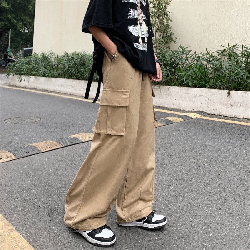 image of Baggy Cargo Pants in Beige, Men's (Size 29)