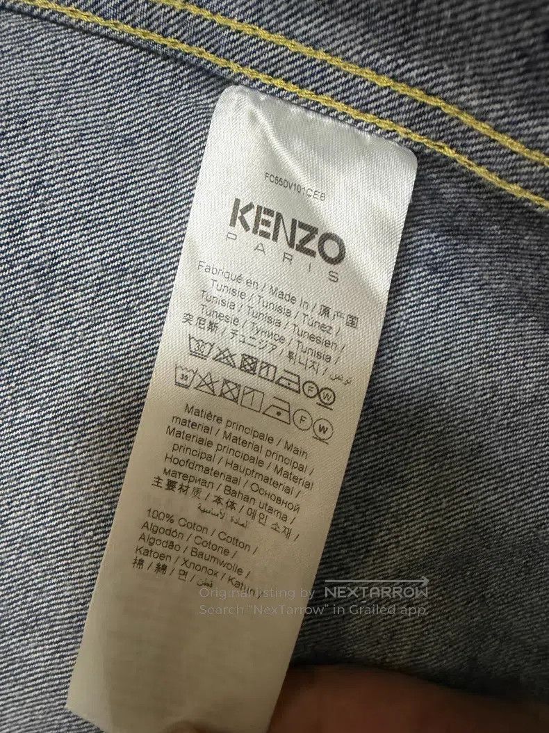 Kenzo Kenzo Denim Jackets,Classic Logo Embroidery, Bud Sleeve De Size US M / EU 48-50 / 2 - 4 Thumbnail