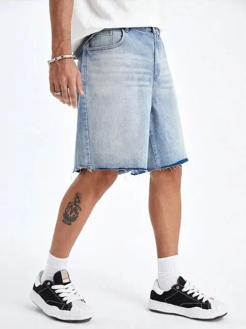 Other Kiuchi x Asou Distressed Washed Y2k Shorts Jorts Denim Size US 32 / EU 48 - 5 Thumbnail