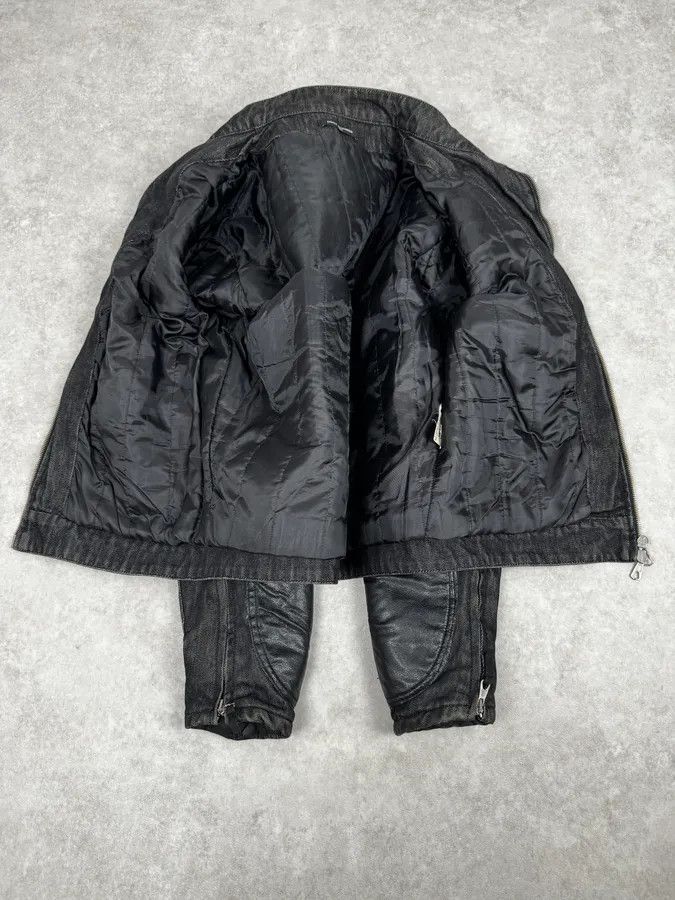Daniele Alessandrini 2000s Daniele Alessandrini Biker Raw Grey Denim Jacket Size US S / EU 44-46 / 1 - 7 Thumbnail