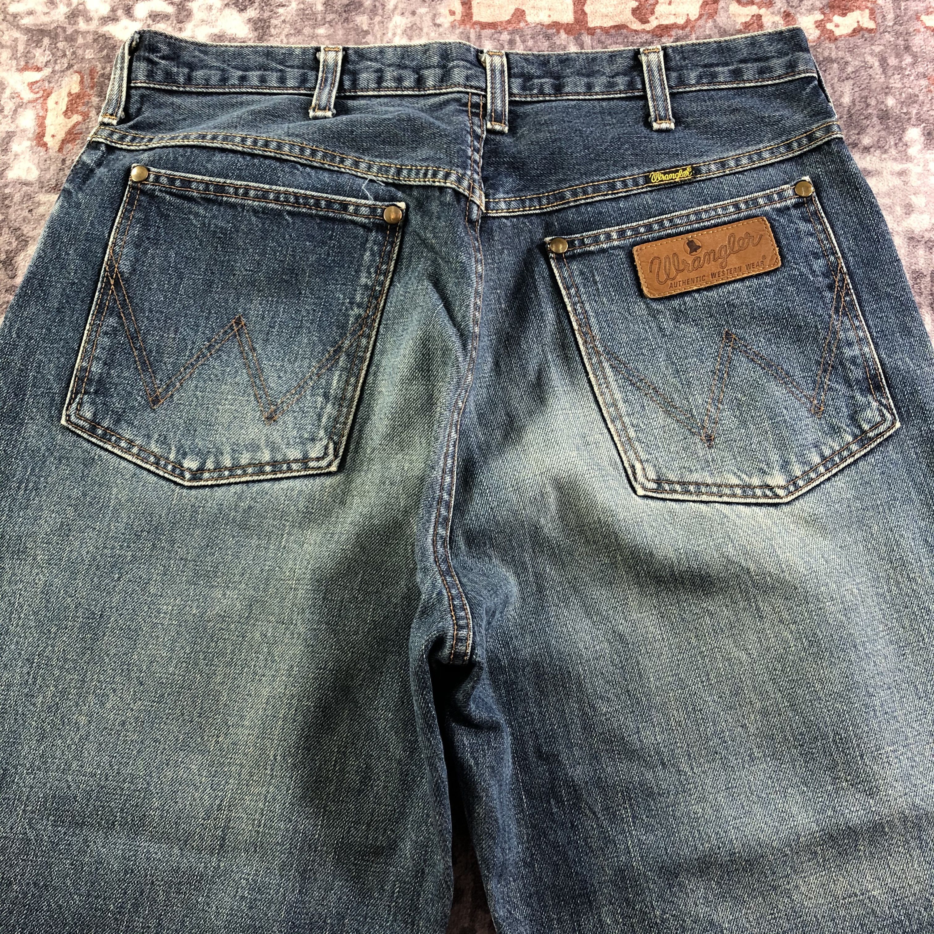 Vintage Vintage 90s Wrangler Blue Bell Selvedge Jeans-JM3579 Size US 33 - 4 Thumbnail