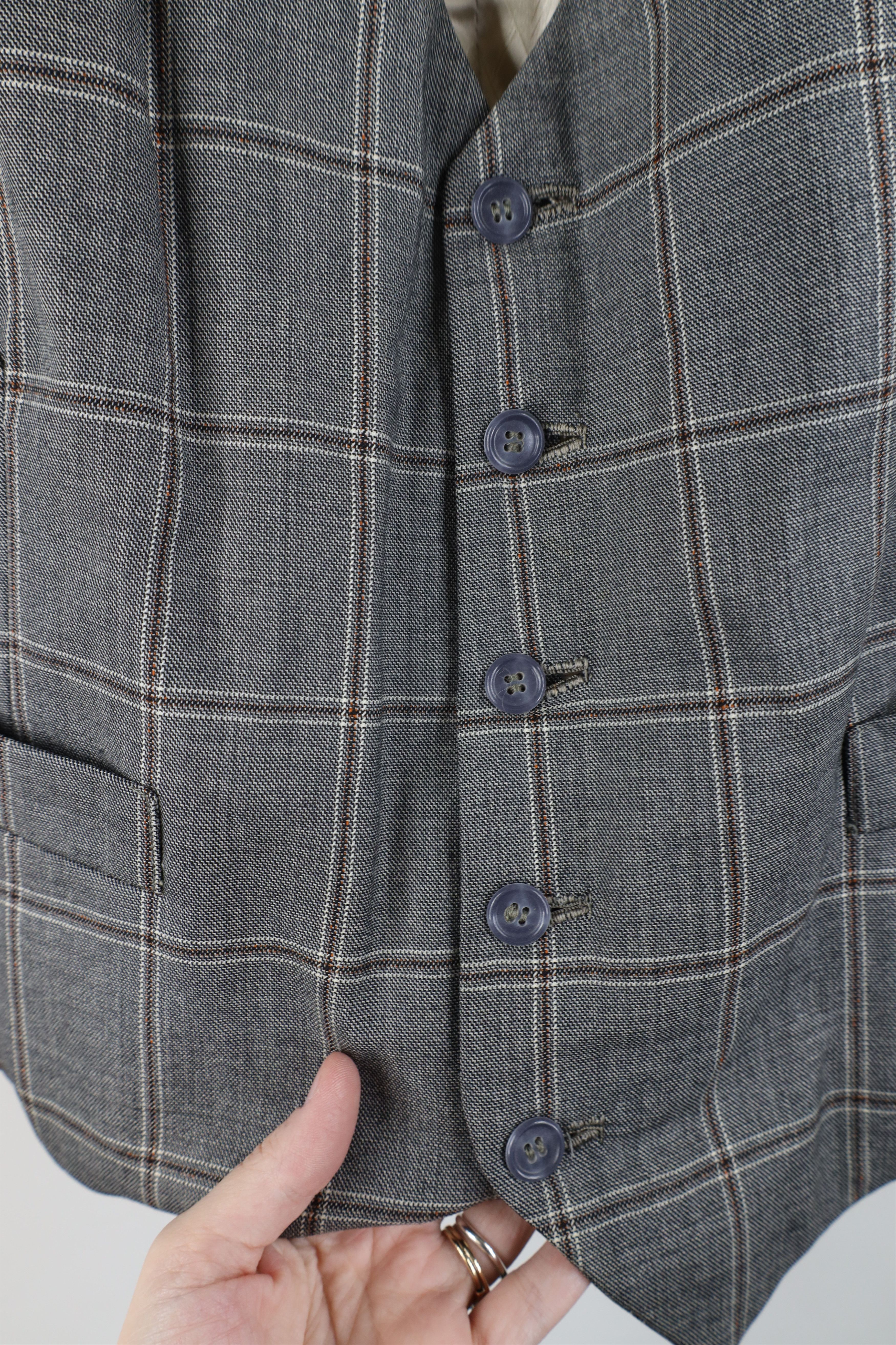 Vintage Vintage 70s Streetwear Wool Buckle Back Suit Vest Jacket Size US M / EU 48-50 / 2 - 5 Thumbnail