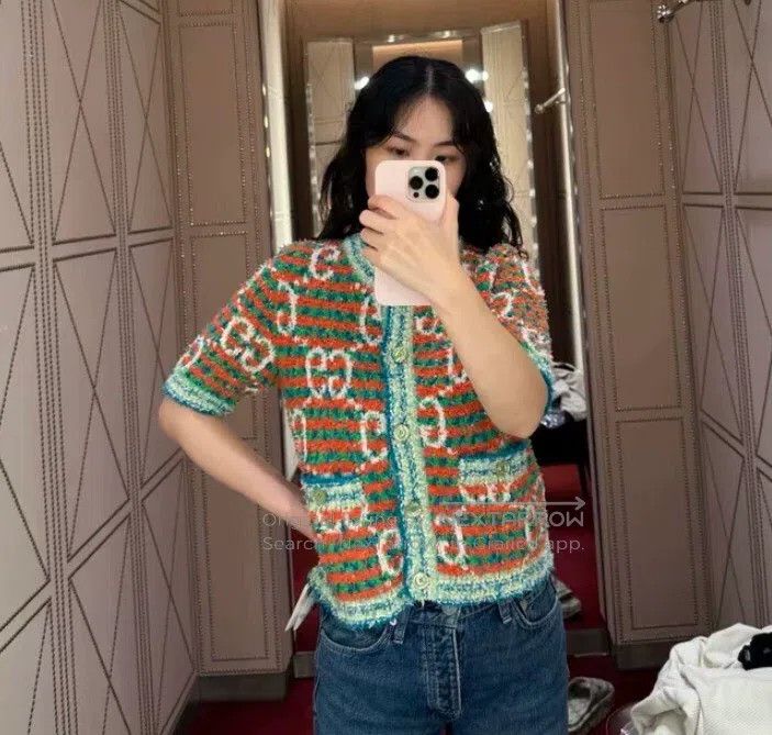 Gucci Gucci Colour block logo jacquard full-print striped cotton Size L / US 10 / IT 46 - 8 Thumbnail