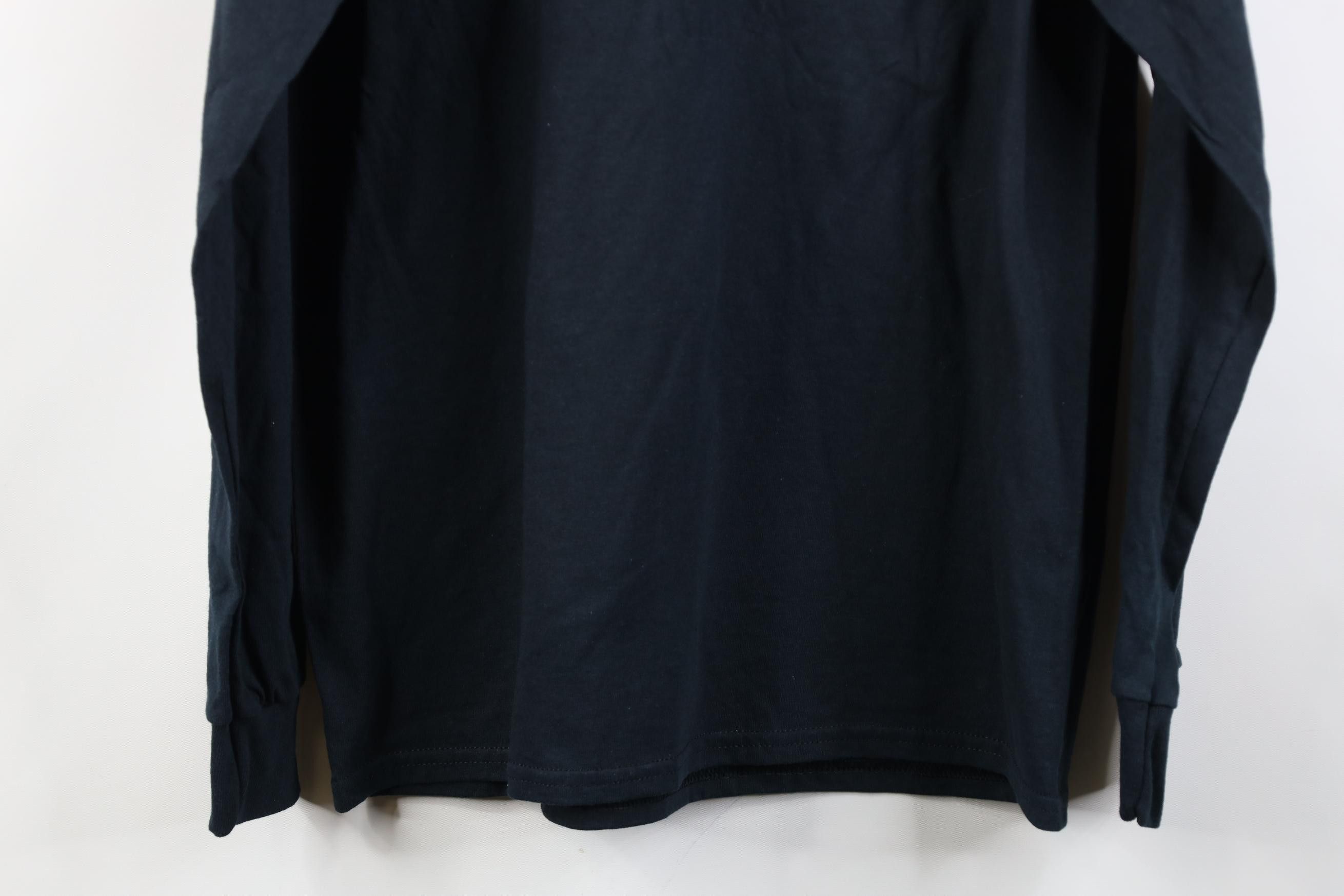 Vintage Vintage 90s Y2K Streetwear Cotton Long Sleeve T-Shirt Black Size US S / EU 44-46 / 1 - 11 Thumbnail