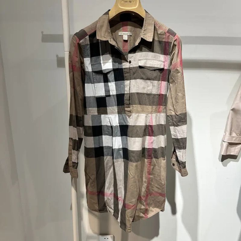 Burberry Burberry Color Block Cotton Dress in Size S Size S / US 4 / IT 40 - 1 Thumbnail