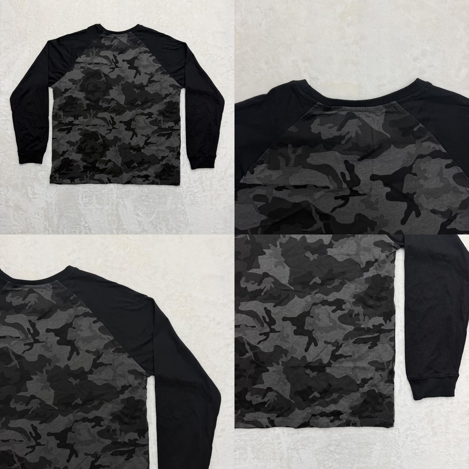 Vintage VINTAGE? Call Of Duty Skull Camo Shirt Mens XL Gray Black Long Sleeve Graphic Tee Size US XL / EU 56 / 4 - 8 Thumbnail