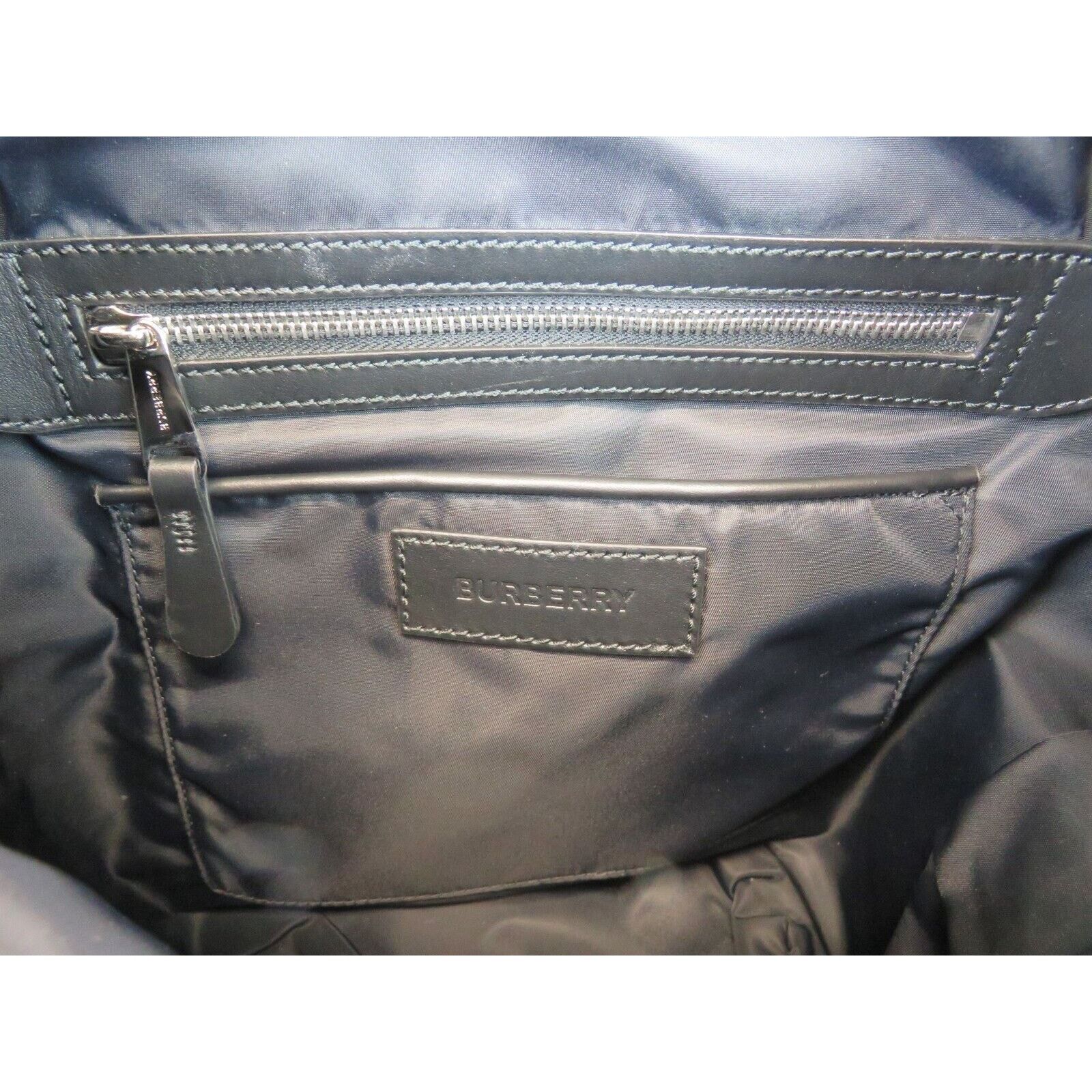 Burberry BURBERRY RUCKSACK BLACK NYLON BUCKLE LEATHER BACKPACK BAG Size ONE SIZE - 7 Thumbnail