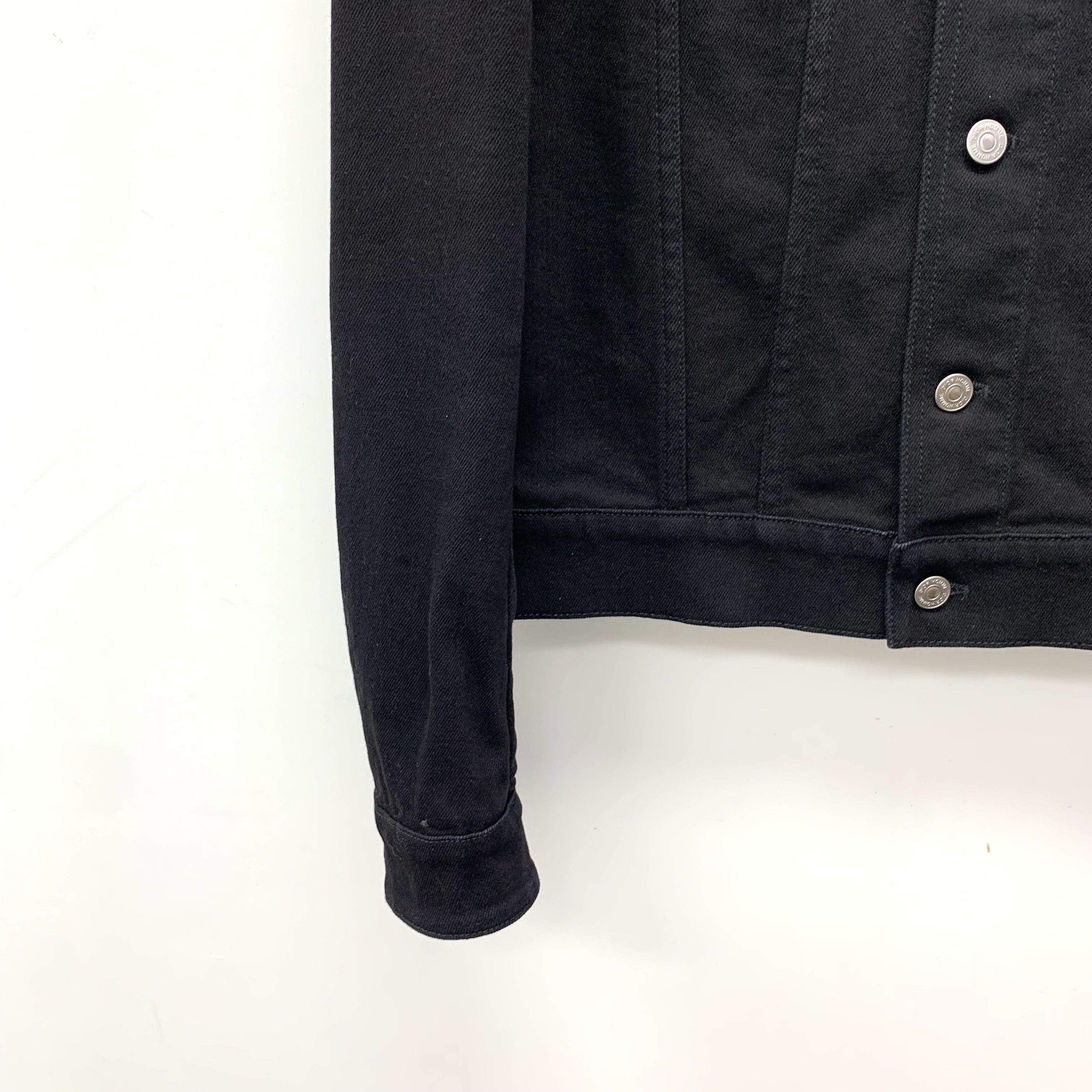 Dior Christian Dior Black Logo Print Cotton Denim Jacket (Size M) Size XL / US 12-14 / IT 48-50 - 5 Thumbnail