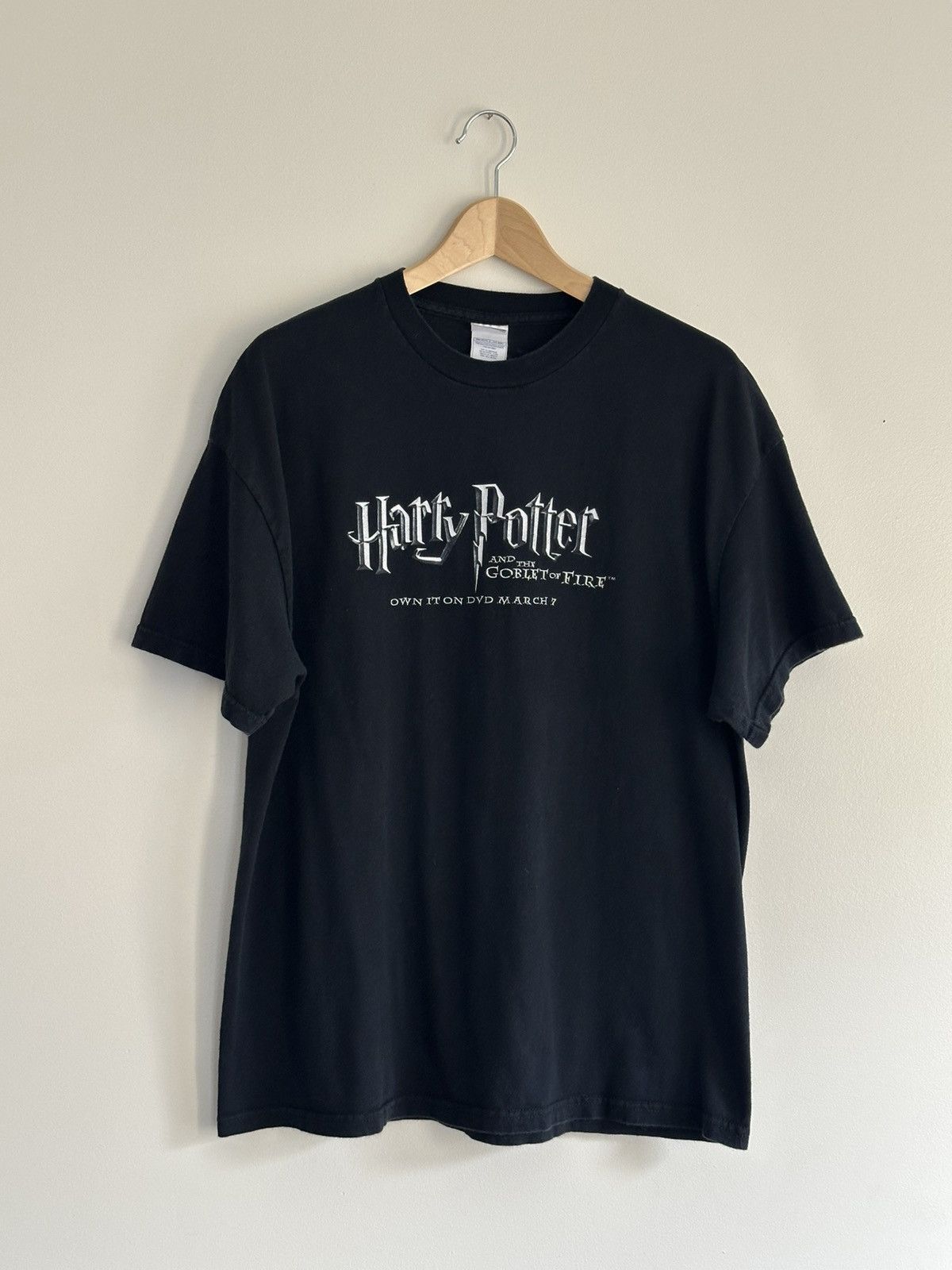 トップス Harrypotter goblet of fire vintageTshirt Harry Potter And The Goblet Of Fire Vintage T Shirt Black