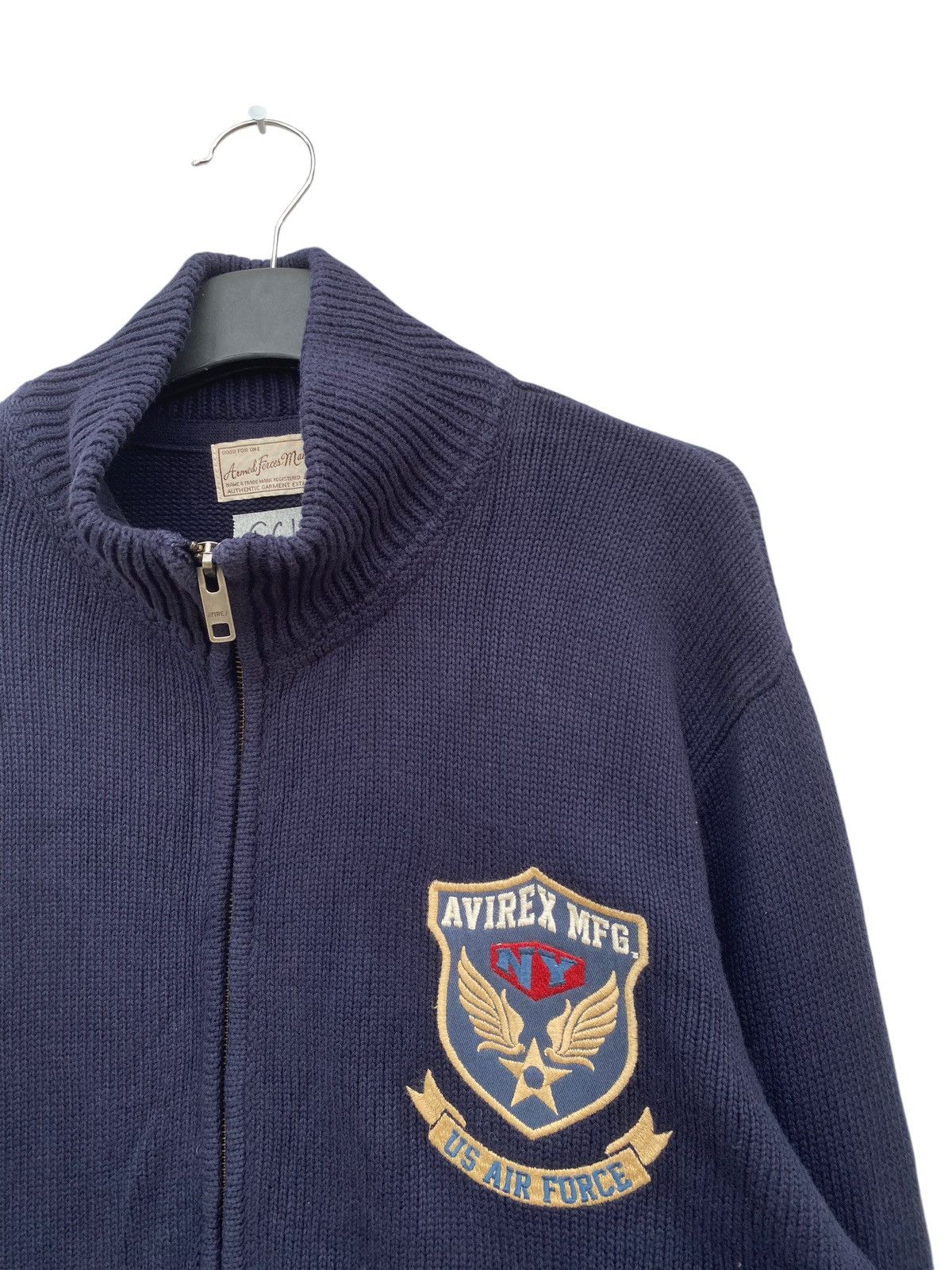 Avirex Avirex Knitted Zipper Jacket Size US XL / EU 56 / 4 - 6 Thumbnail