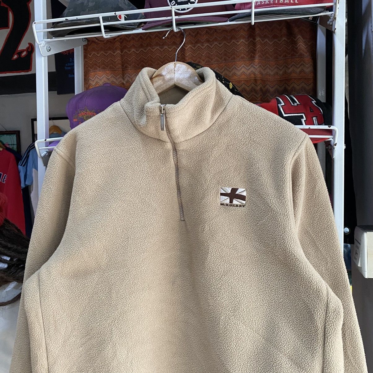 Burberry Vintage half zip fleece Burberry London Flag Logo Size US M / EU 48-50 / 2 - 3 Thumbnail