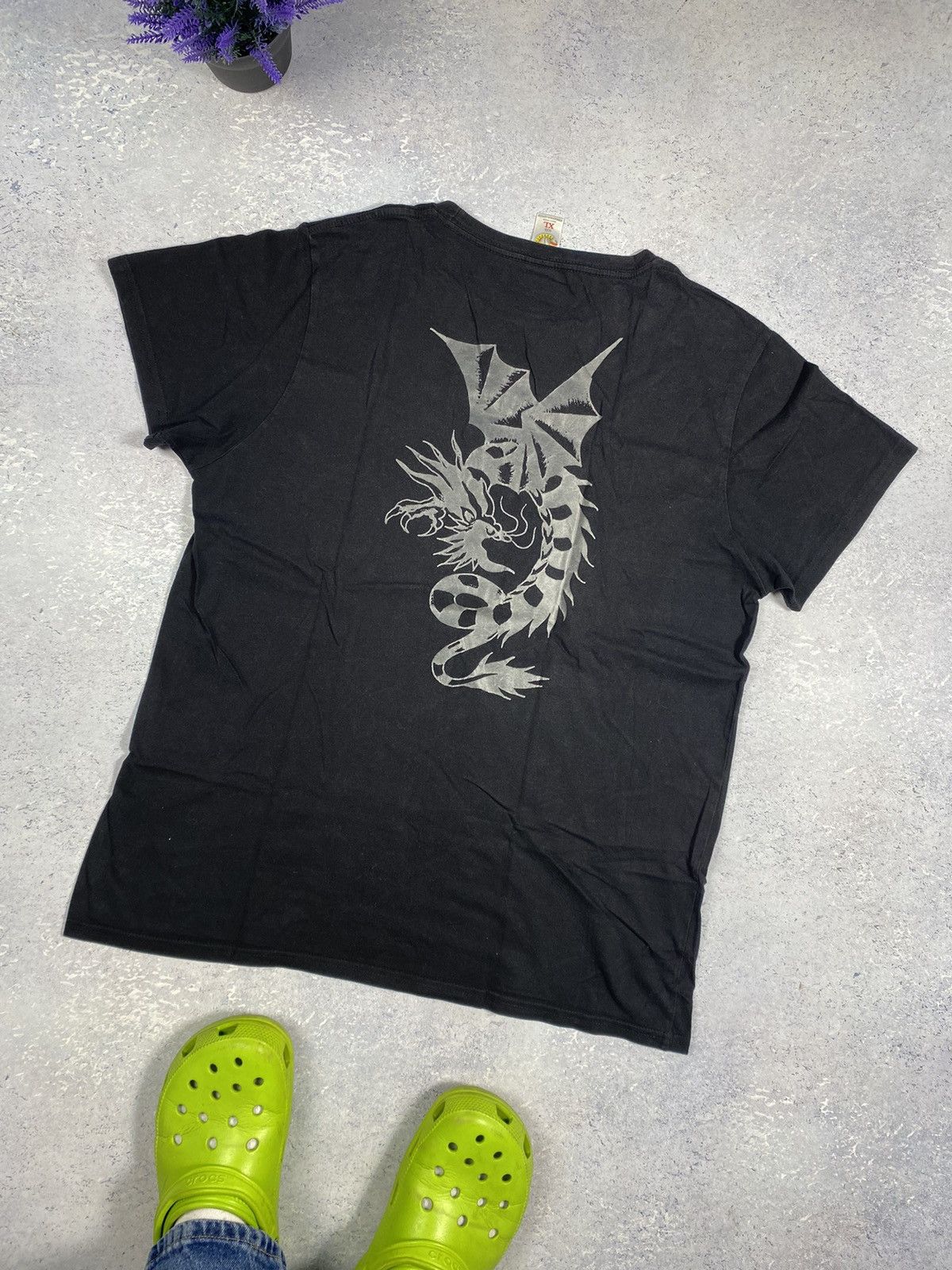 Ed Hardy Ed Hardy Men’s Black T-shirt With Big Logo Size XL Size US XL / EU 56 / 4 - 7 Thumbnail