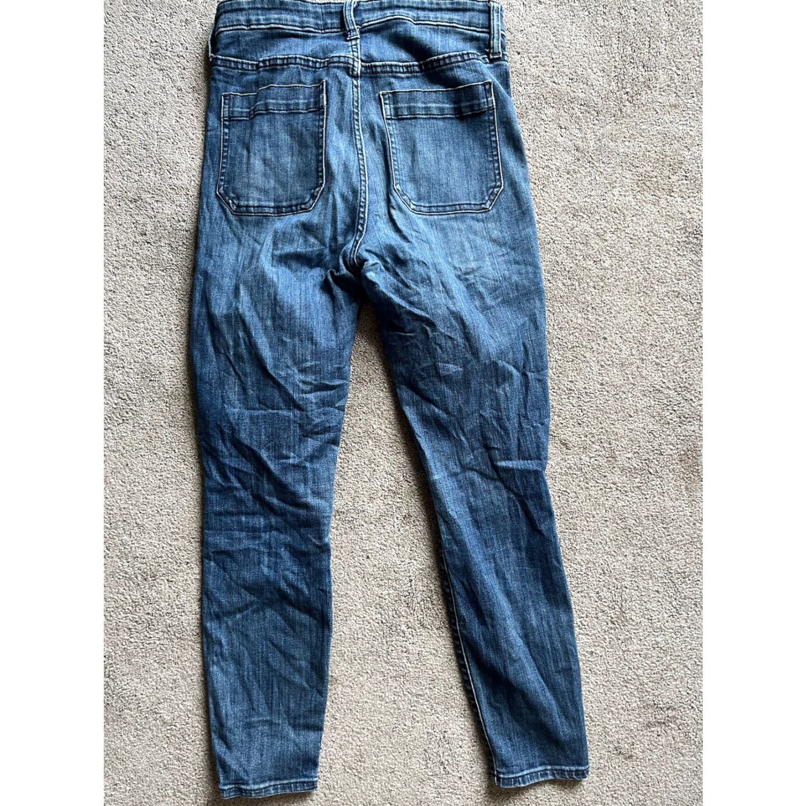 Gap Gap Denim Legging Jeans Womens 4/27 Blue Med Wash Skinny Stretch Size 27" / US 4 / IT 40 - 3 Thumbnail