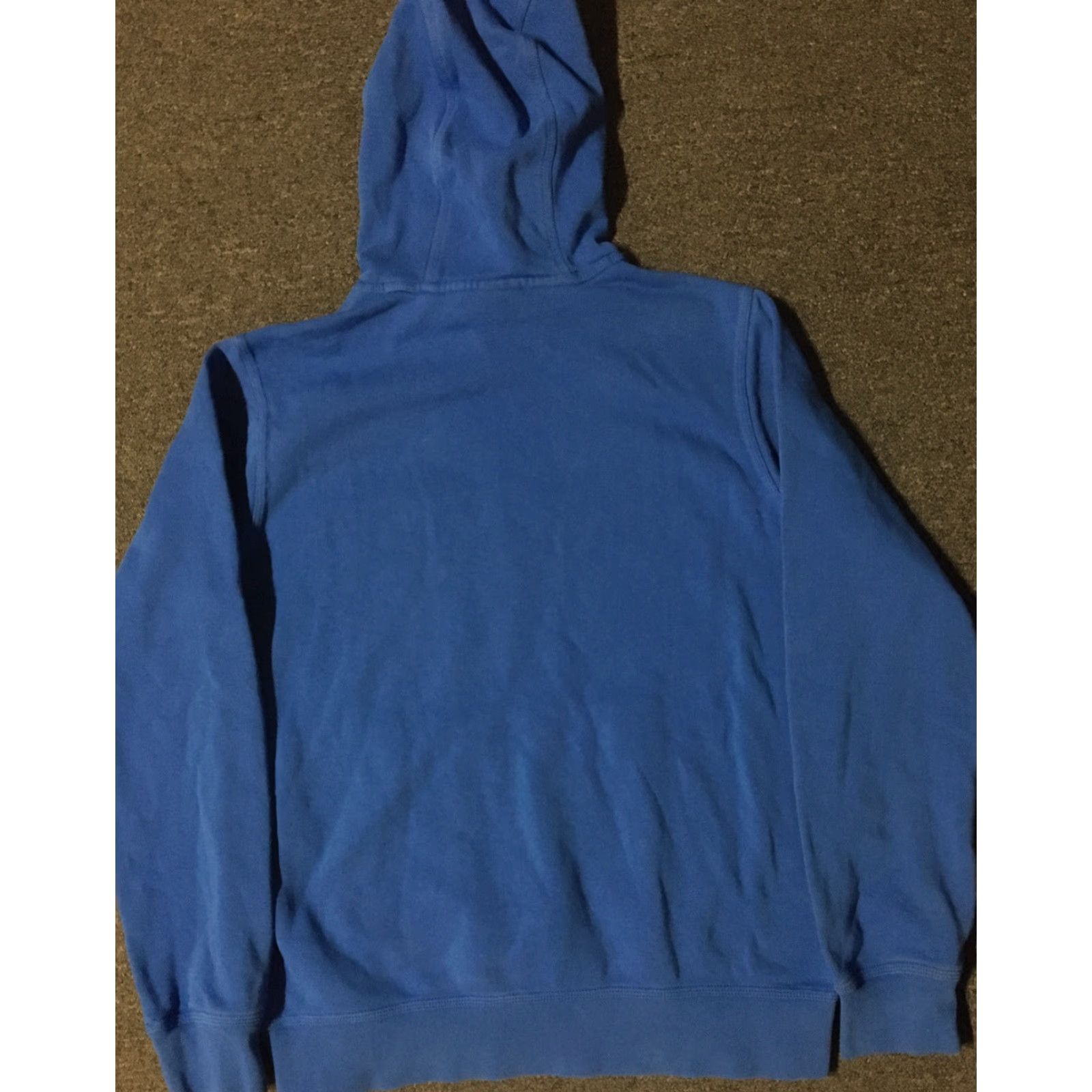 Nike VINTAGE Nike Swoosh Hoodie M Mens Blue Check Grunge Hip Hop 90s 80s 90s Nike Sportswear Pullover Size US M / EU 48-50 / 2 - 4 Thumbnail