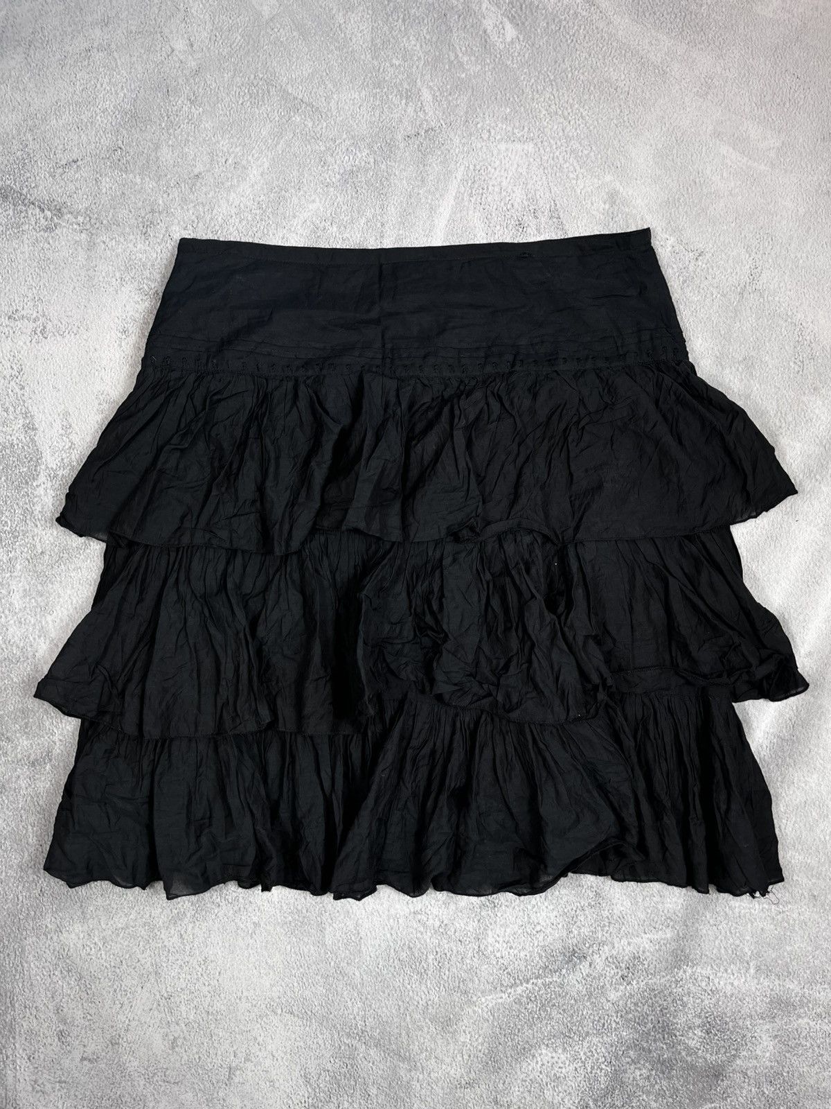 Other Vintage Y2K lush opium midi skirt punk avant garde UK18 Size 36" / US 14 / IT 50 - 2 Thumbnail