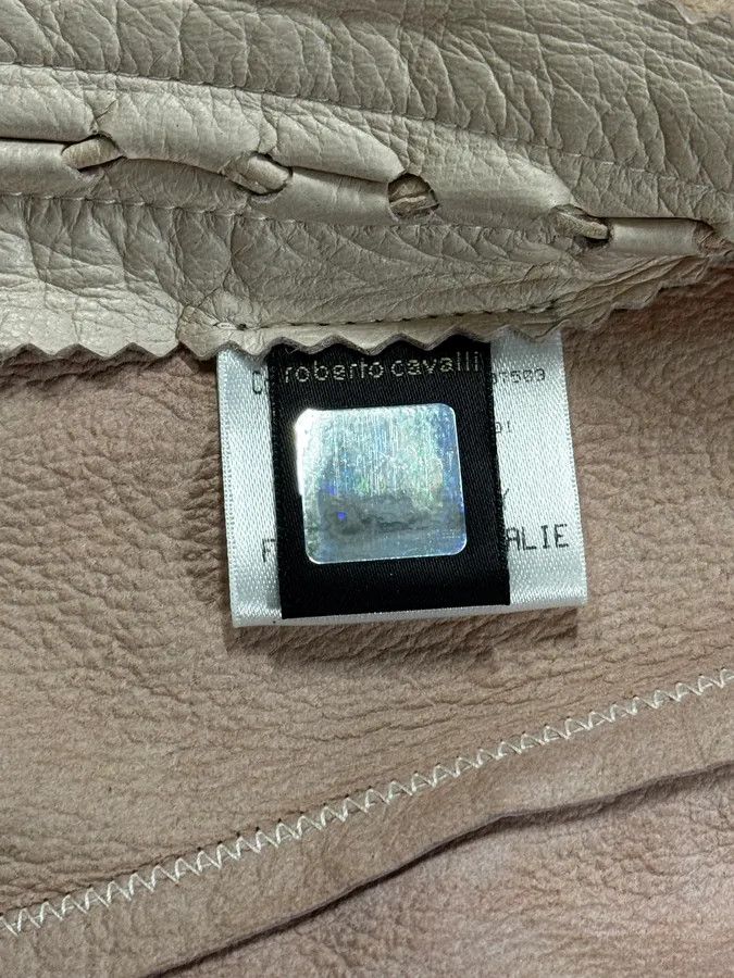Roberto Cavalli AW2001 Roberto Cavalli Cowboy beige Leather Jacket Size XS / US 0-2 / IT 36-38 - 9 Thumbnail