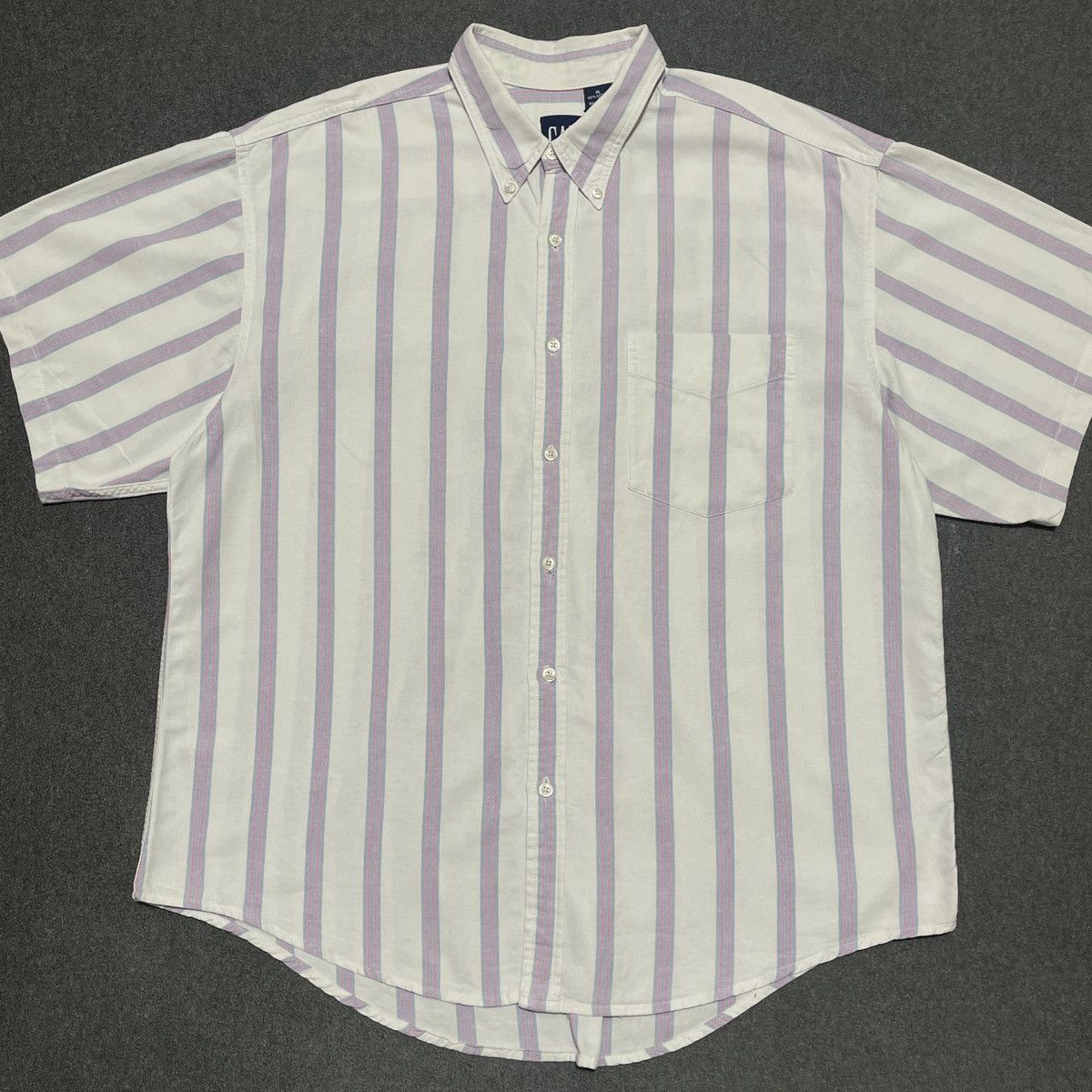 Gap 90s Old Gap USA Stripe Shirt Button Down Size US XL / EU 56 / 4 - 1 Thumbnail