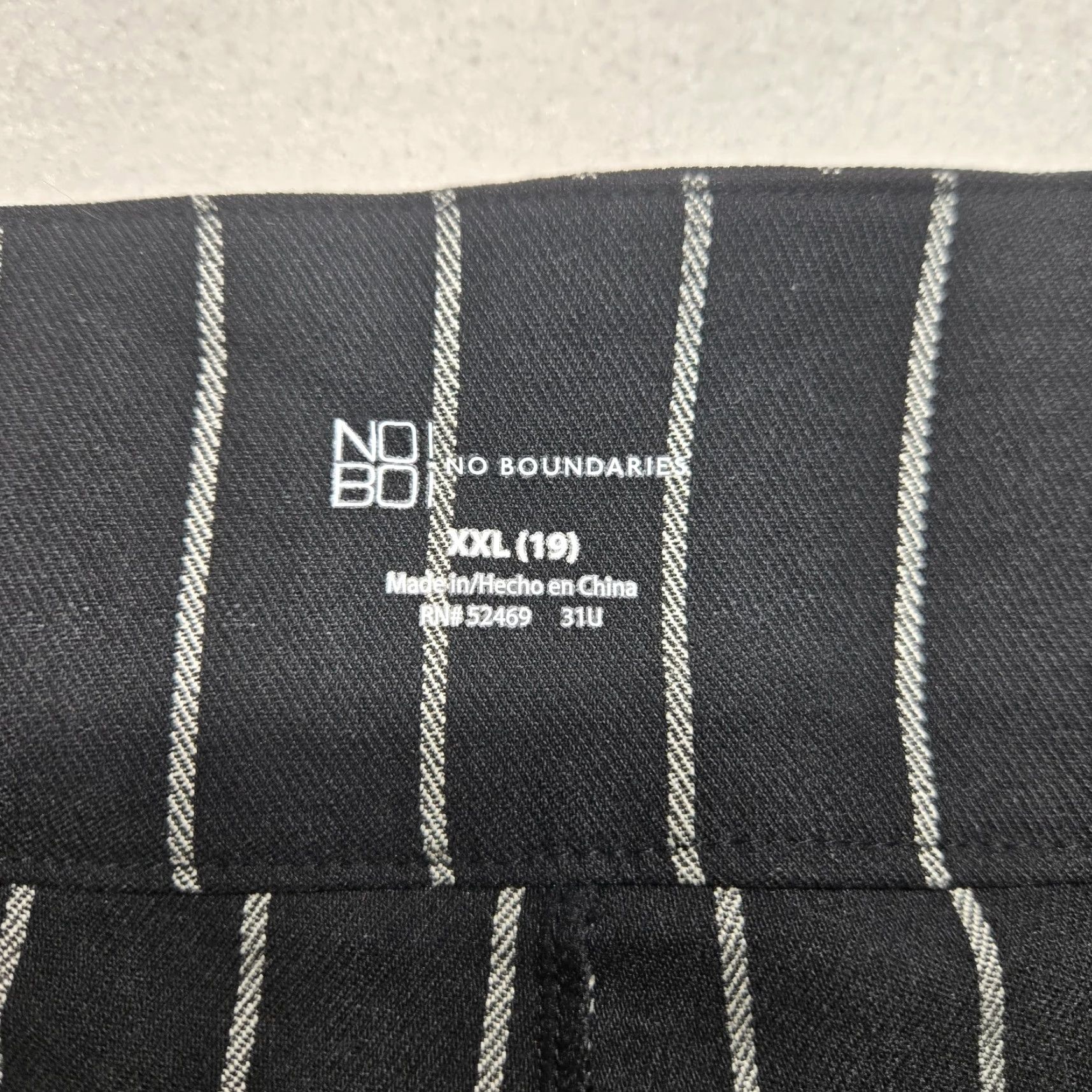 Vintage No Boundaries Millenium Flare Pants Womens XXL Black Striped High Rise Regular 2XL Pants Womens Size 40" / US 18 - 3 Thumbnail