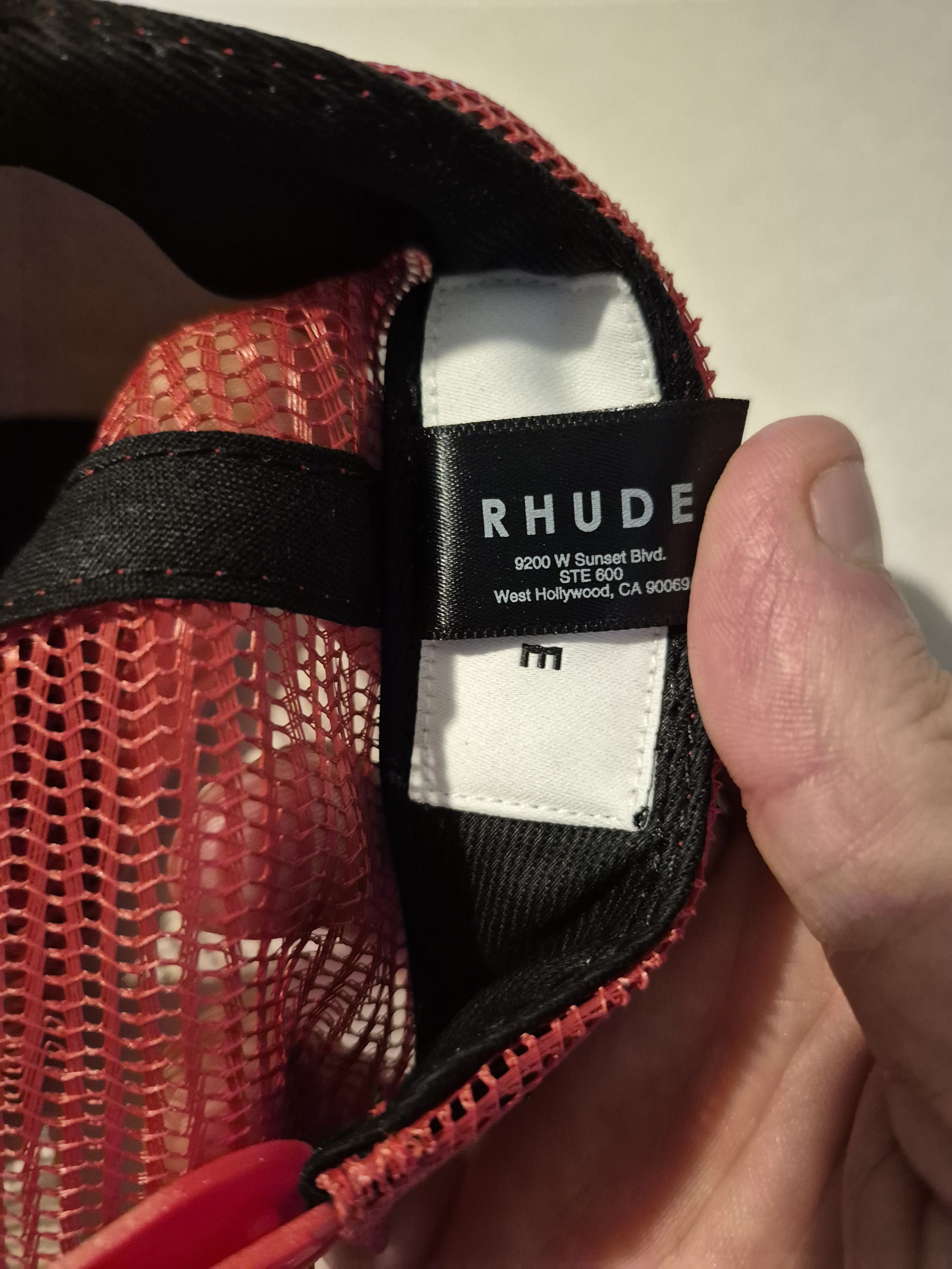Rhude Rhude Eagle Dream Trucker White/Red Size ONE SIZE - 4 Thumbnail