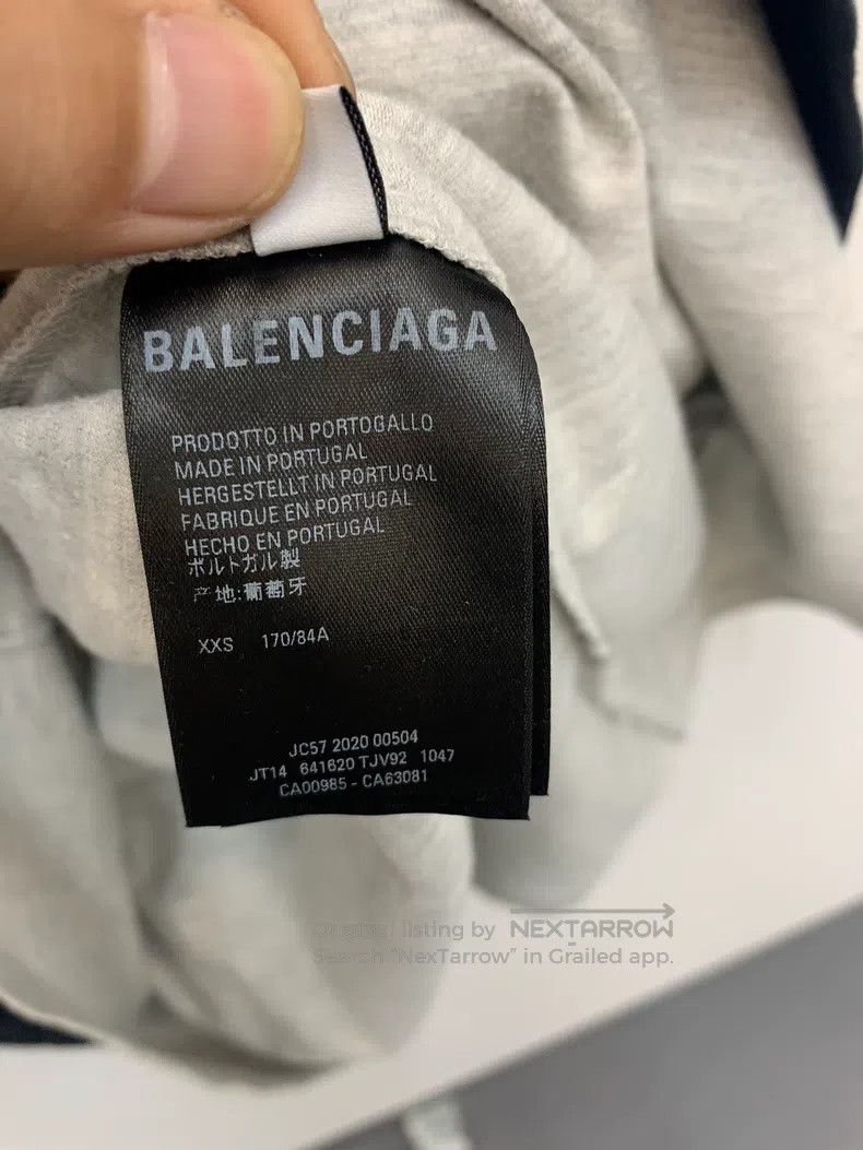 Balenciaga Balenciaga Black and Gray Color Blocked Short Sleeve, XXS Size US XXS / EU 40 - 6 Thumbnail