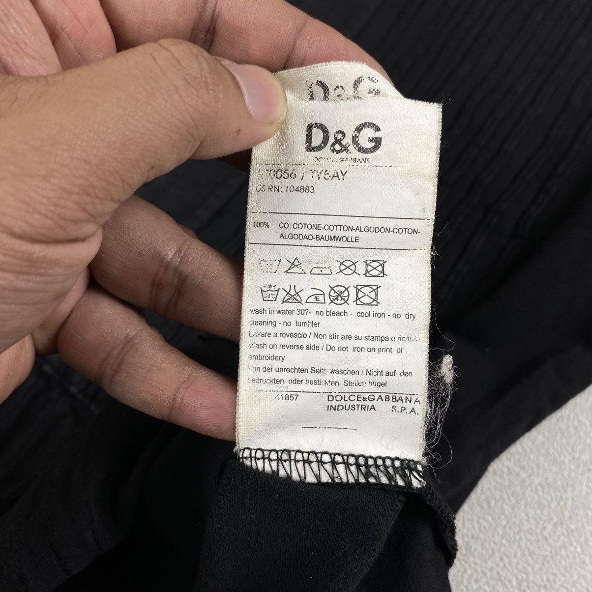 Dolce & Gabbana × Vintage Dolce & Gabbana Black Casual Vintage Shirt Size US L / EU 52-54 / 3 - 5 Thumbnail