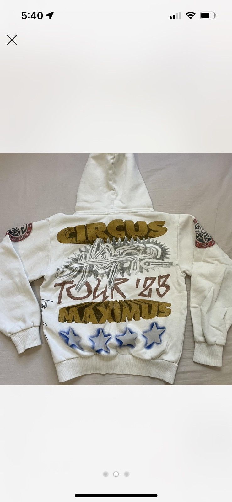 Travis Scott Travis Scott Circus Maximus Hoodie Mens S Size US S / EU 44-46 / 1 - 2 Thumbnail