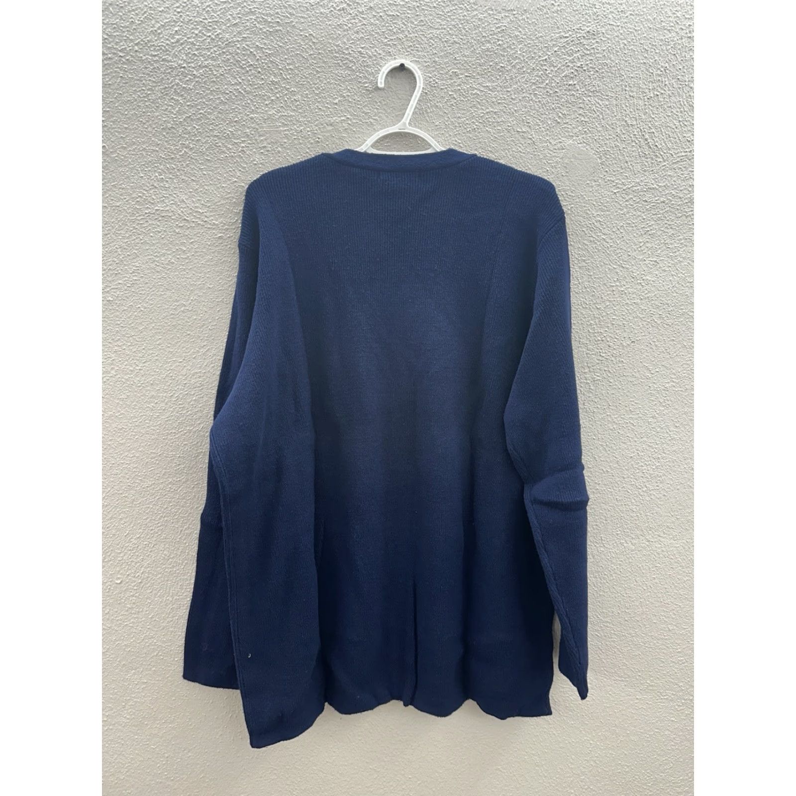Vintage WinterSilks Womens Sweater Cardigan Size XXL Blue Knit Button Up Silk Cotton NWT 90s Vintage: No NWTs Size XXL / US 16-18 / IT 52-54 - 6 Thumbnail