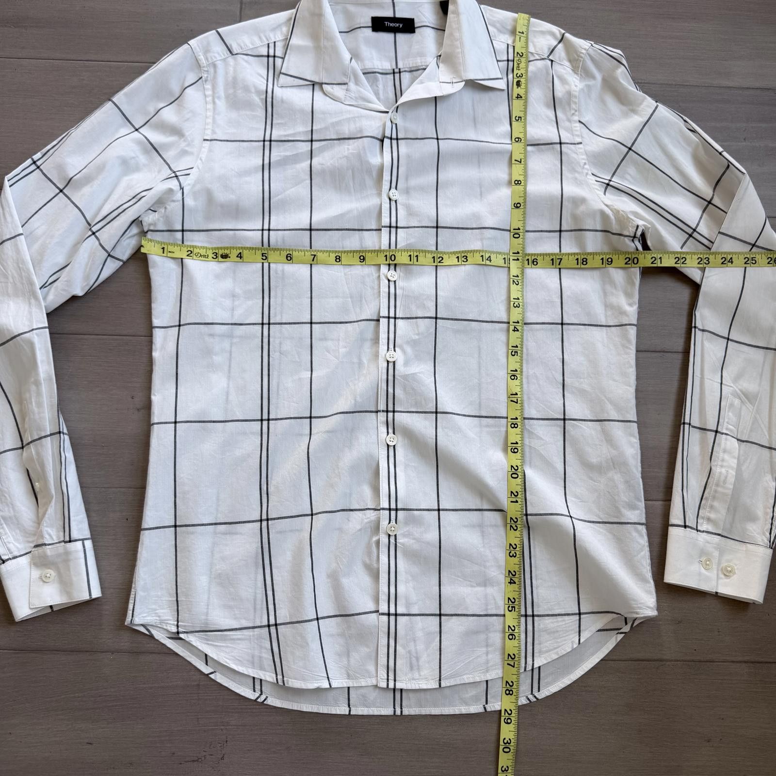 Theory Theory Button-Up Shirt | Black Check Print Size M Size US M / EU 48-50 / 2 - 5 Thumbnail