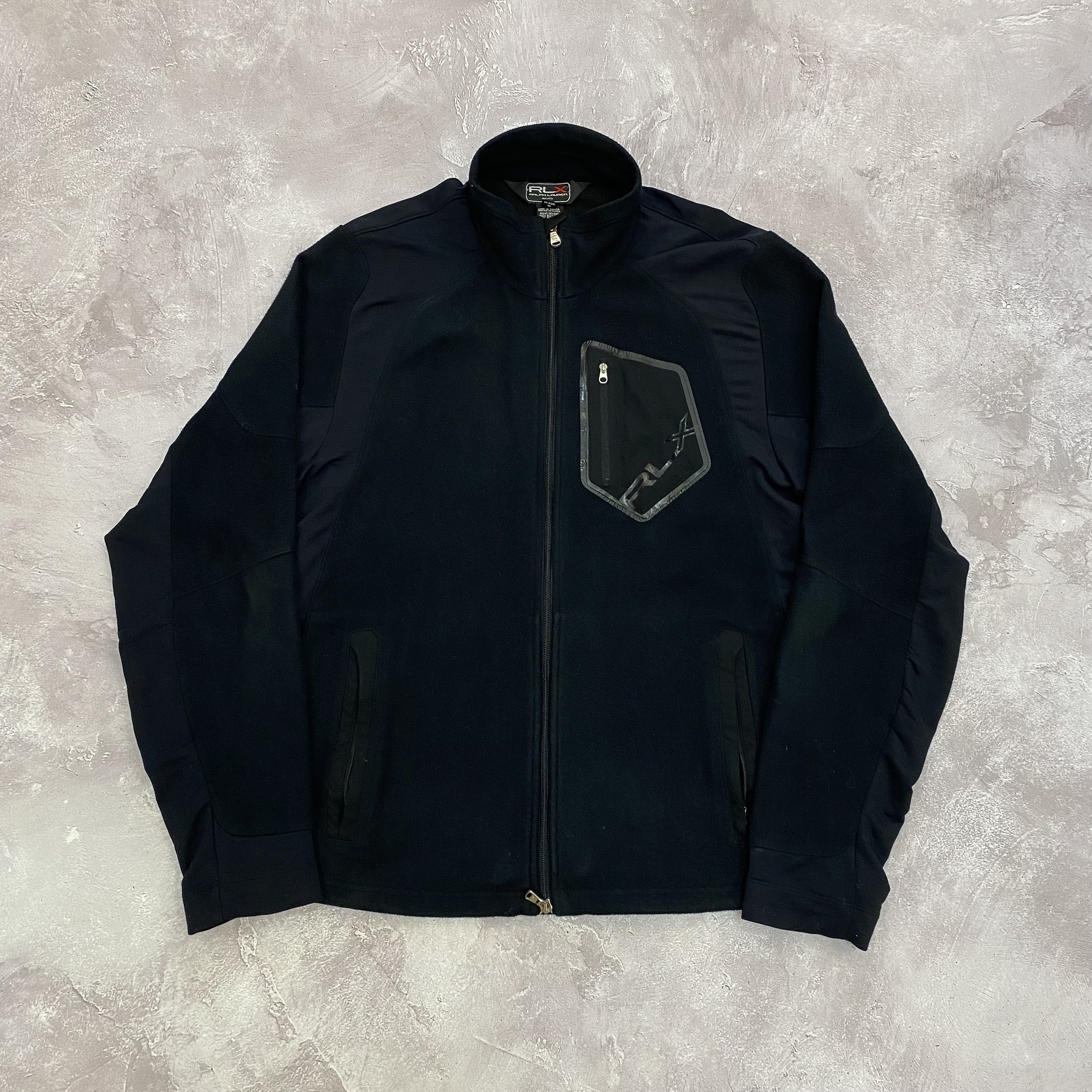 Ralph Lauren × Vintage Vintage RLX Zip Up Ninja Fleece Size US L / EU 52-54 / 3 - 1 Thumbnail