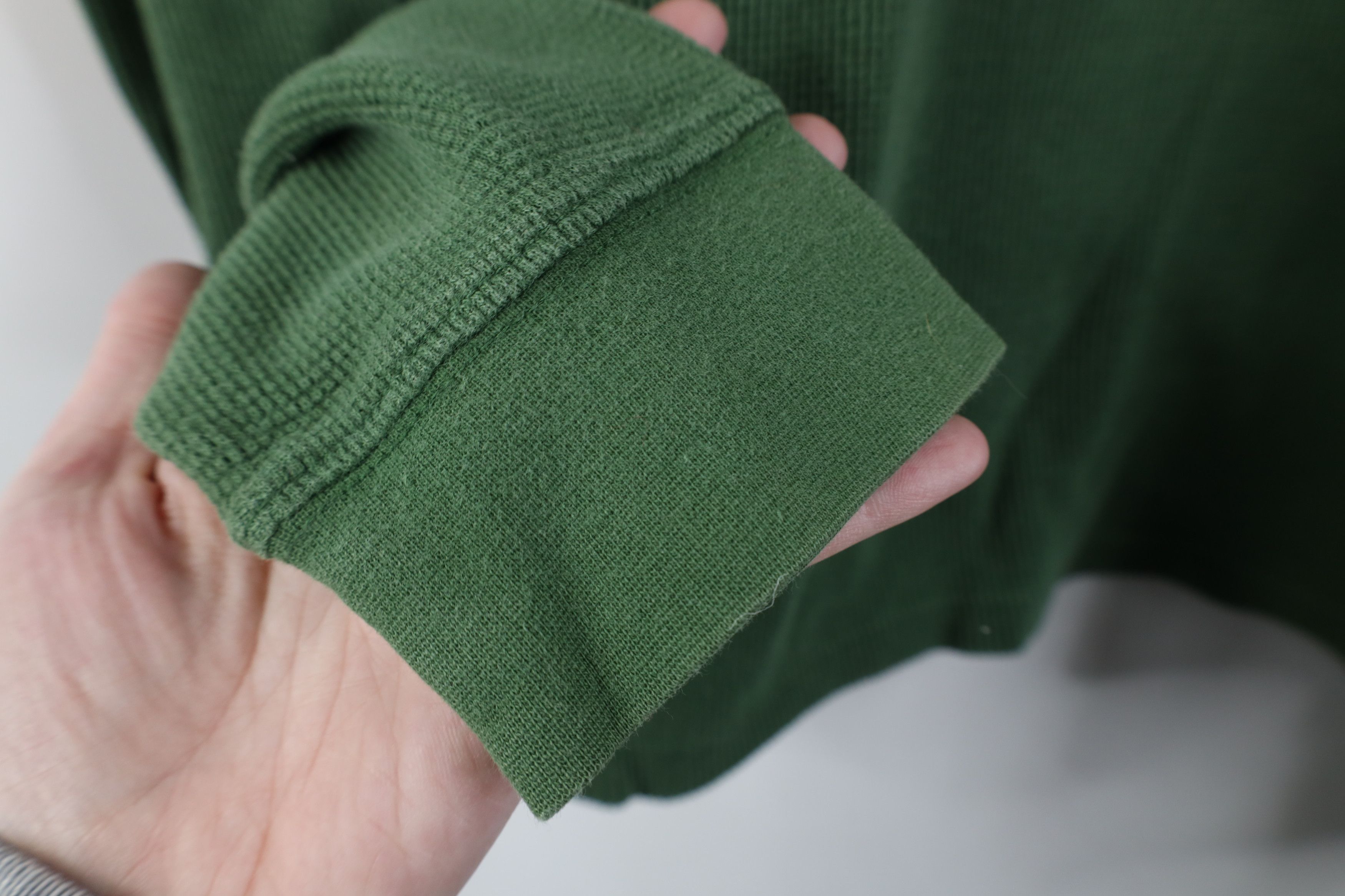 Vintage Vintage 90s Streetwear Waffle Knit Turtleneck T-Shirt USA Size M / US 6-8 / IT 42-44 - 5 Thumbnail